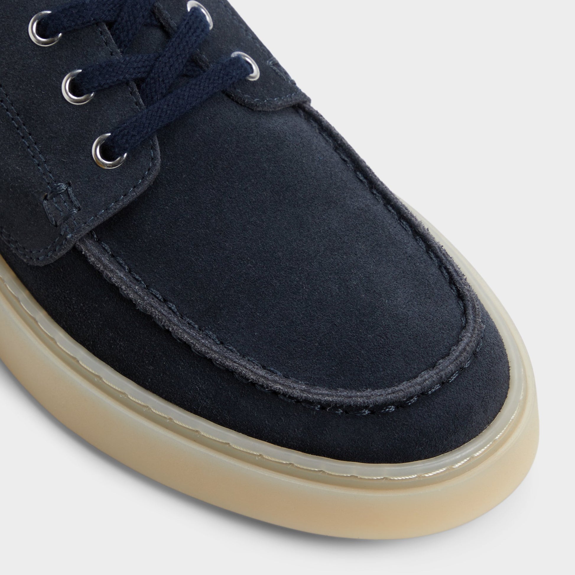 Close-up of the Navy Stazo Boat shoe