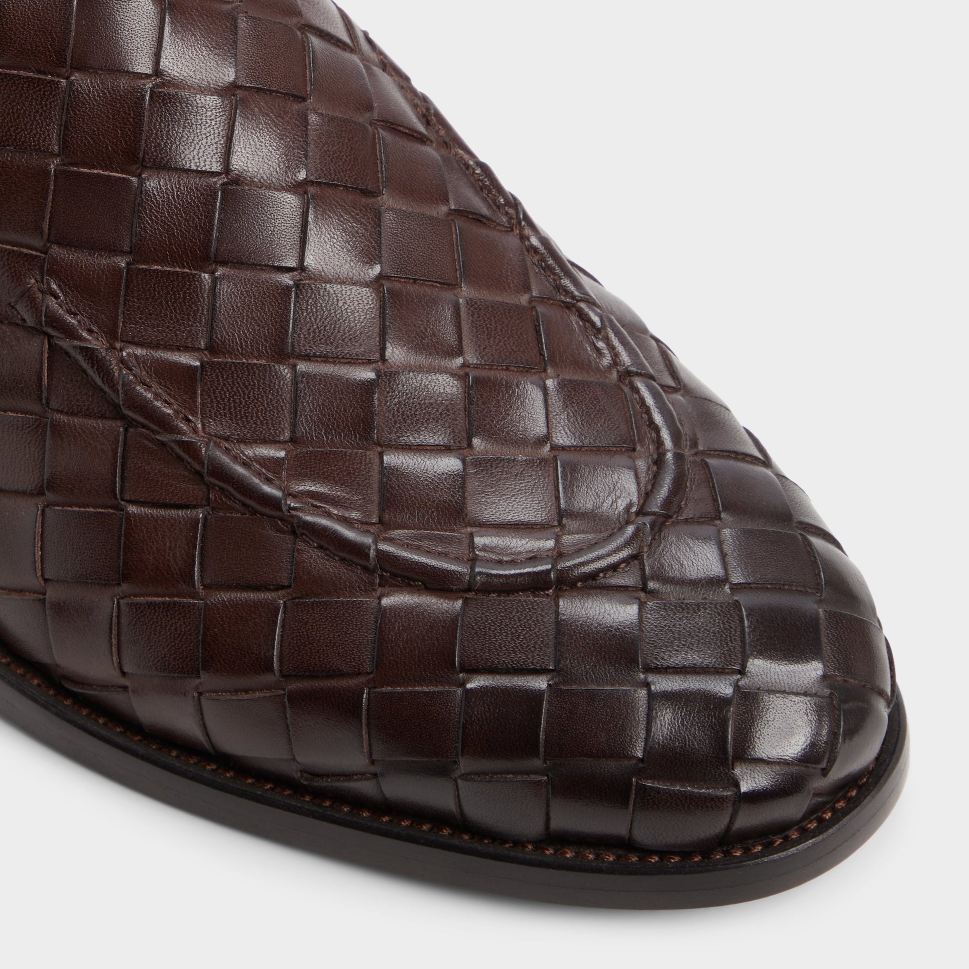 Close-up of the Dark Brown Elvin Loafer