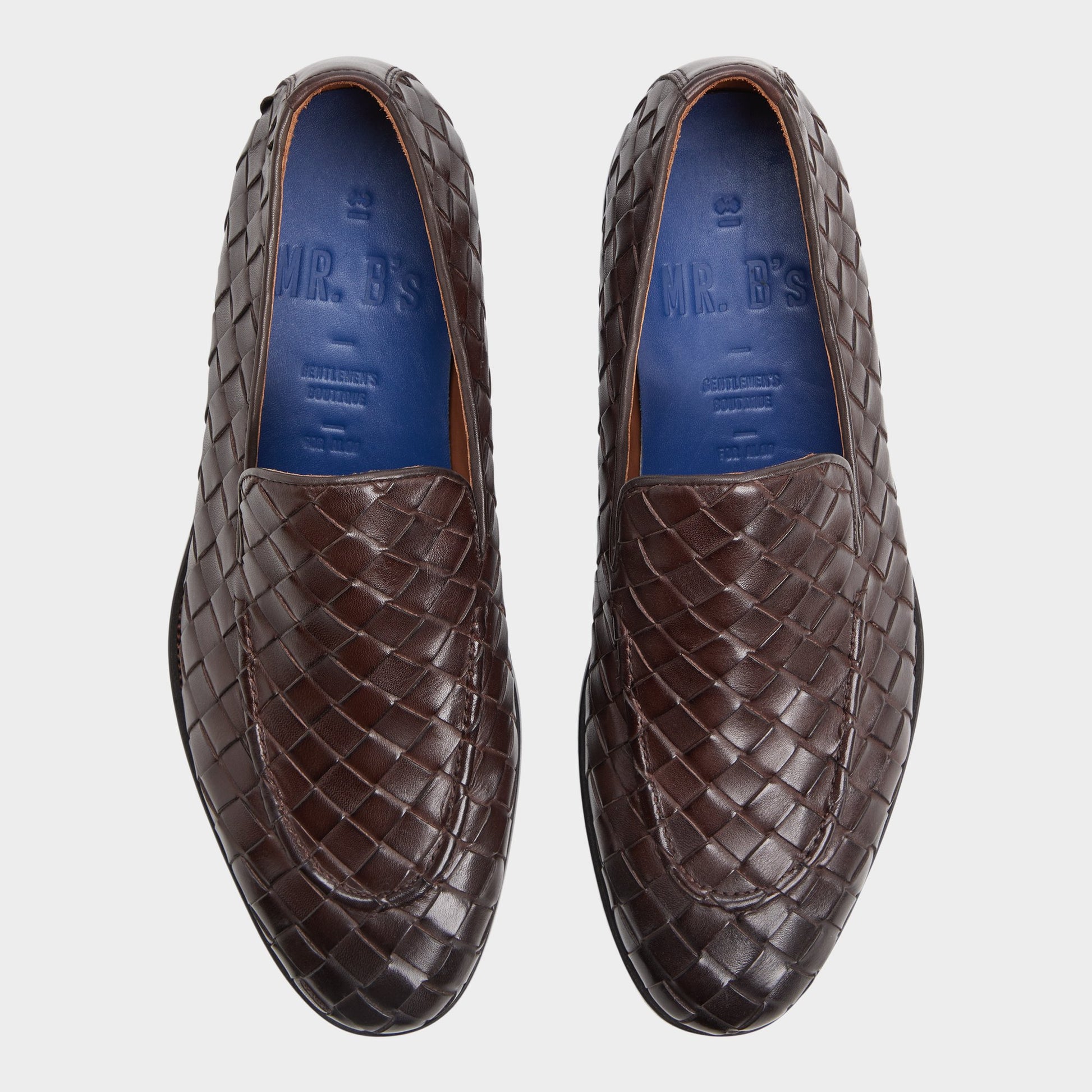 Top-down view of the Dark Brown Elvin Loafer