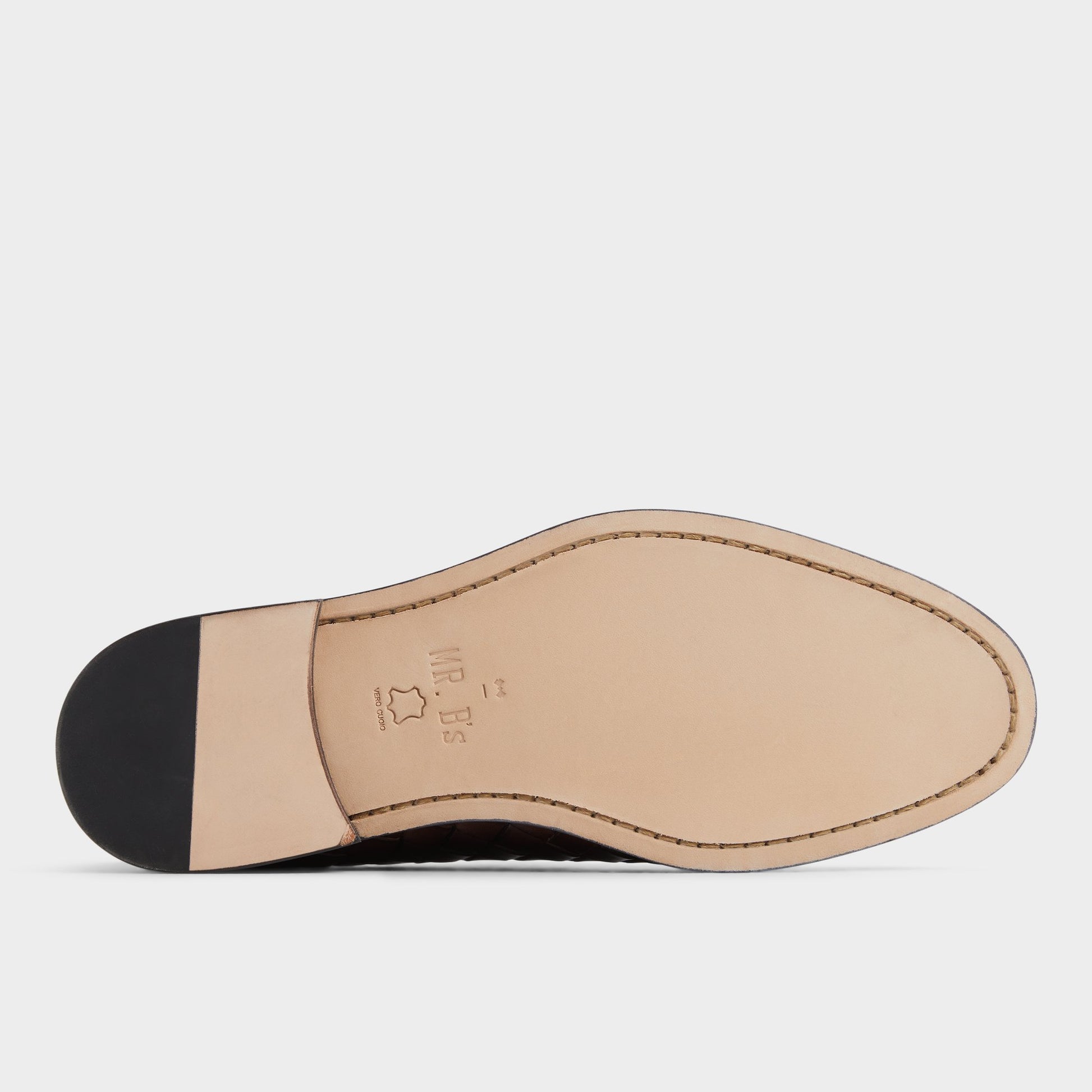 View of Dark Brown Elvin Loafer's sole