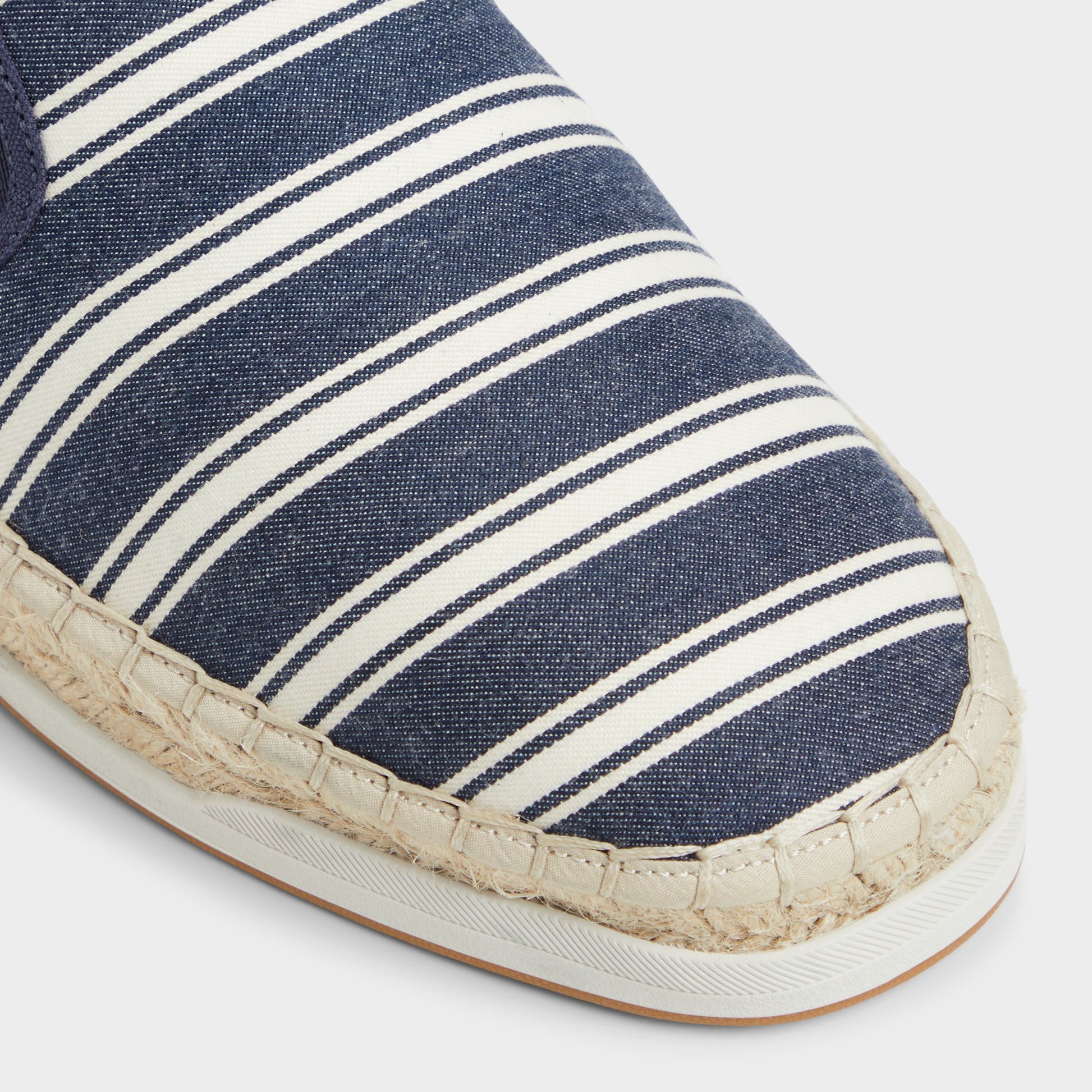 Close-up of the Navy Johnney Espadrille