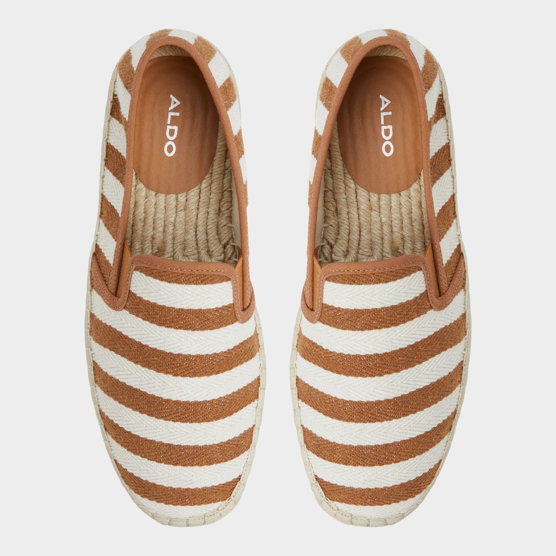 Top-down view of the Cognac Johnney Espadrille