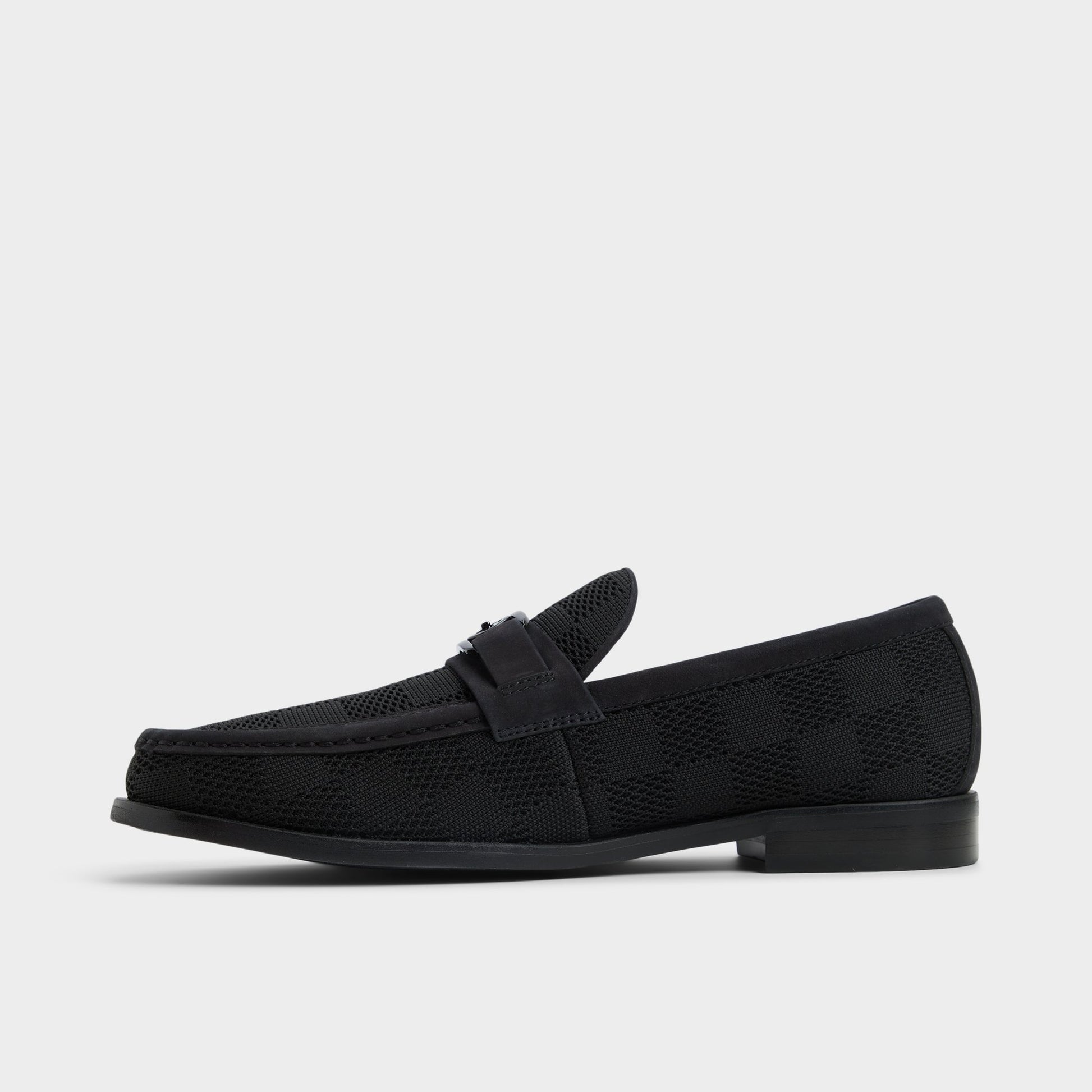 Side view of Black Hawley Loafer