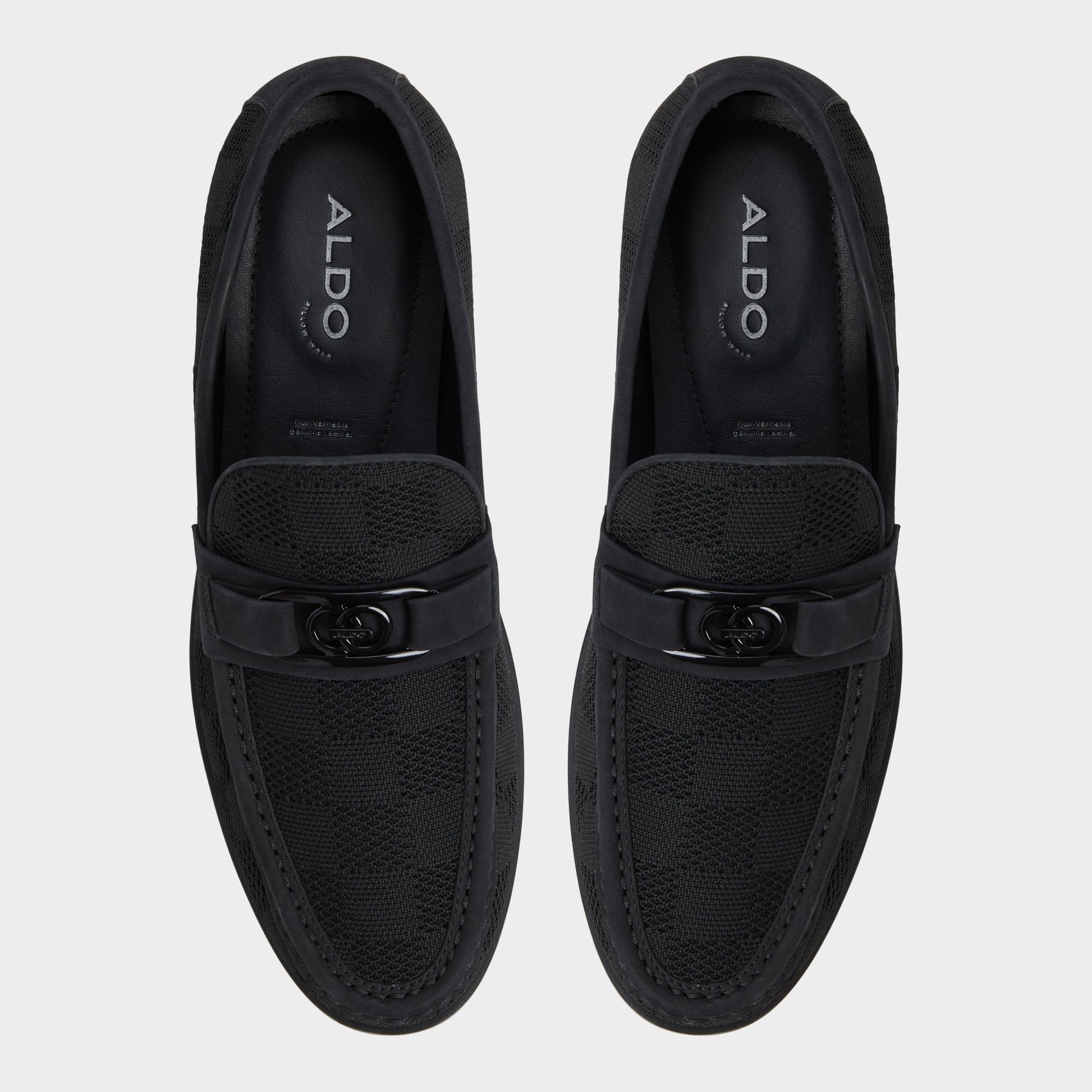 Top-down view of the Black Hawley Loafer