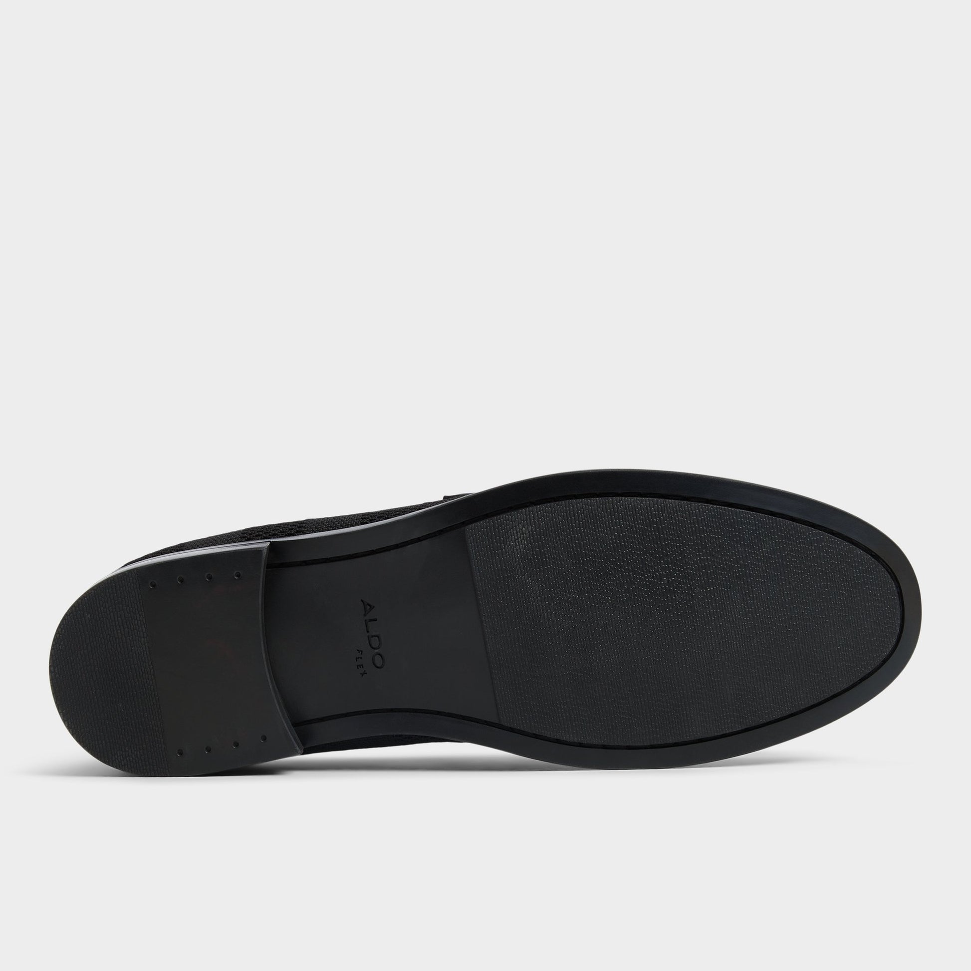 View of Black Hawley Loafer's sole