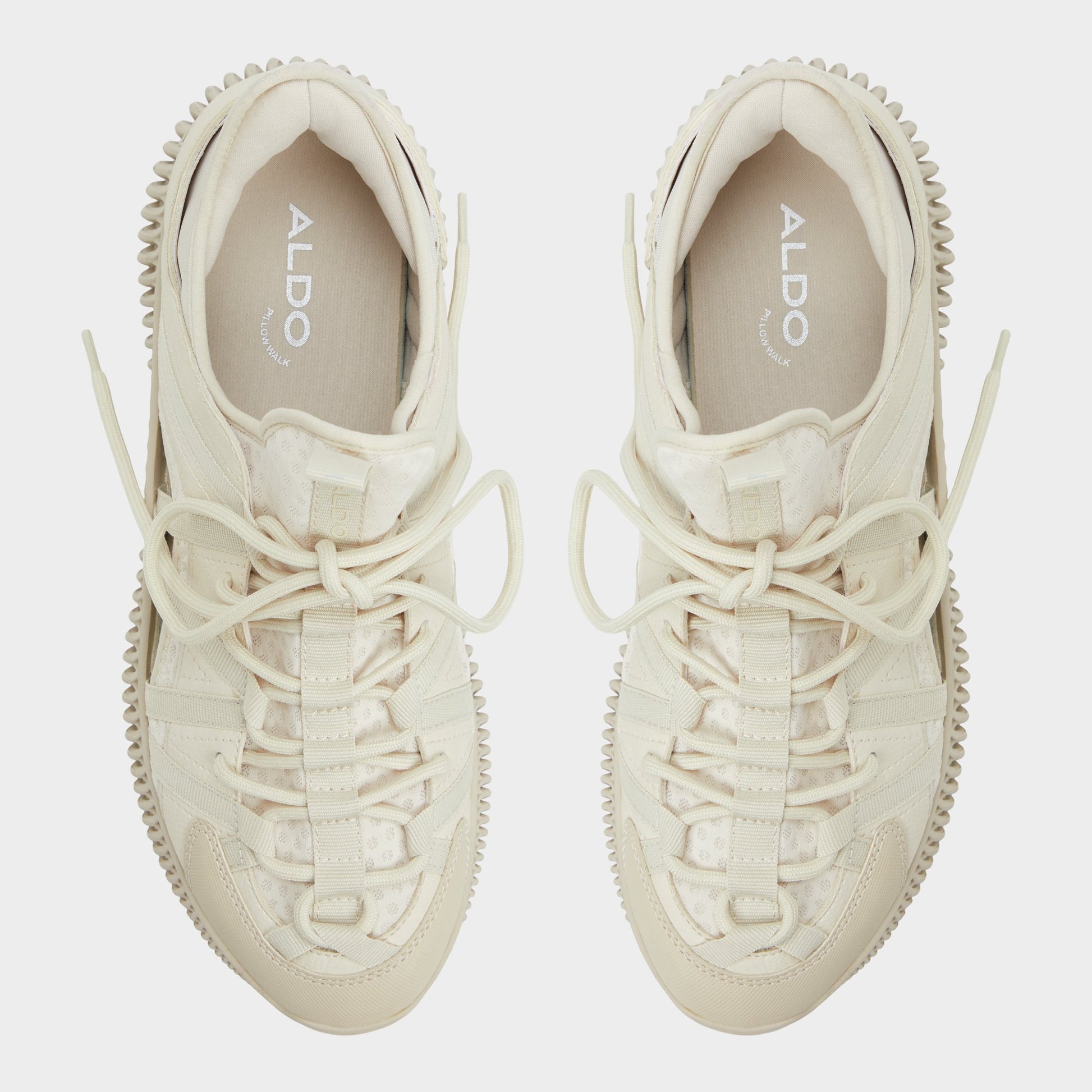 Top-down view of the Beige Cael Slip-on sneaker