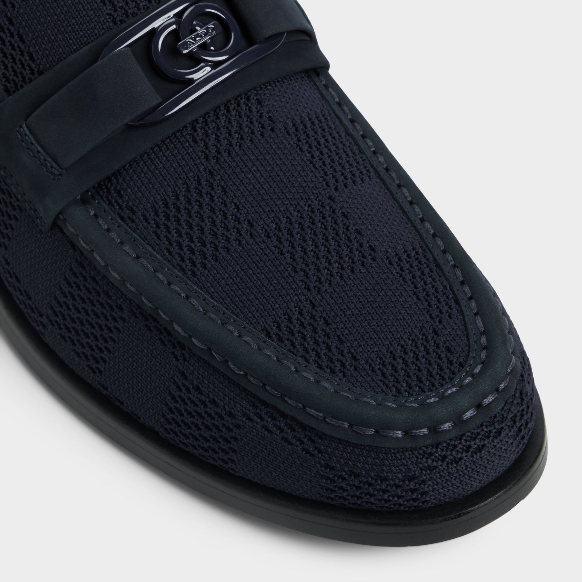 Close-up of the Navy Hawley Loafer