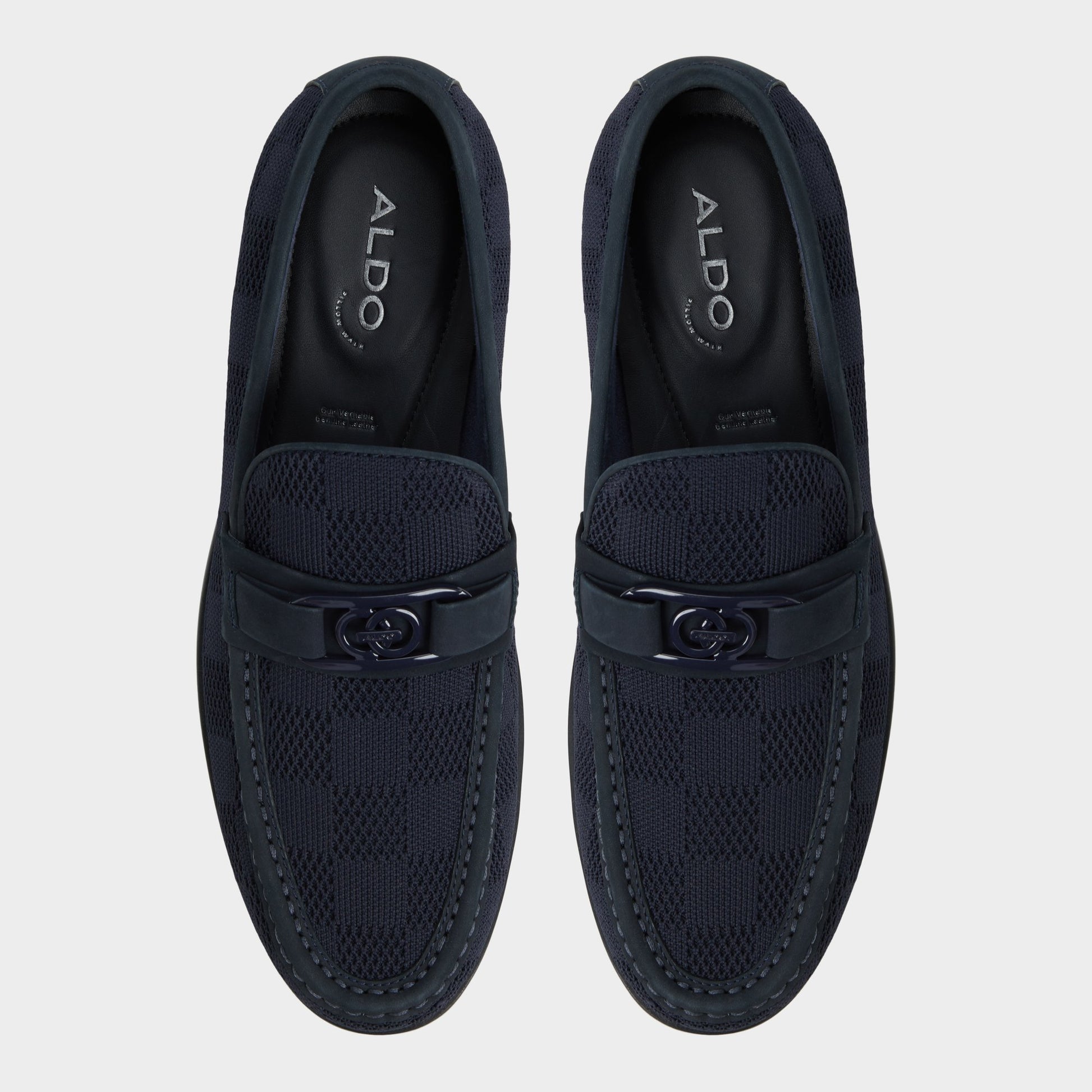 Top-down view of the Navy Hawley Loafer