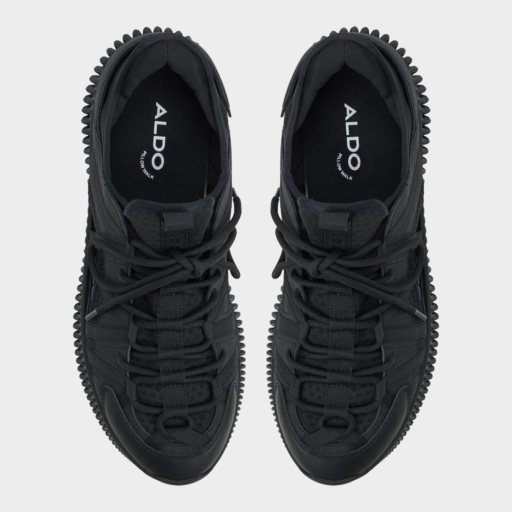 Top-down view of the Black Cael Slip-on sneaker