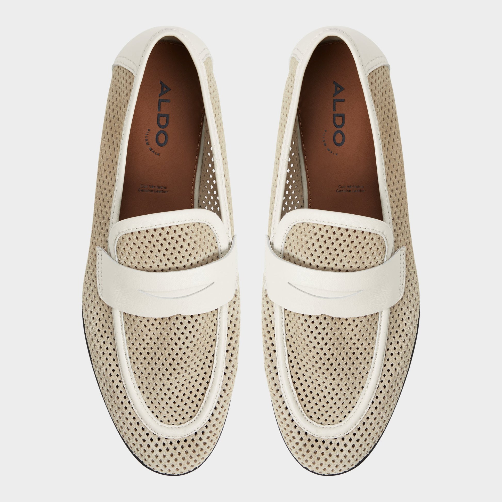 Top-down view of the Beige Arnold Loafer