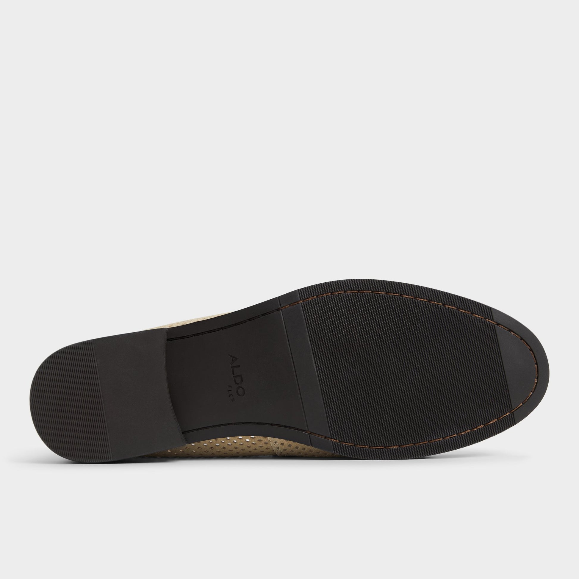 View of Beige Arnold Loafer's sole