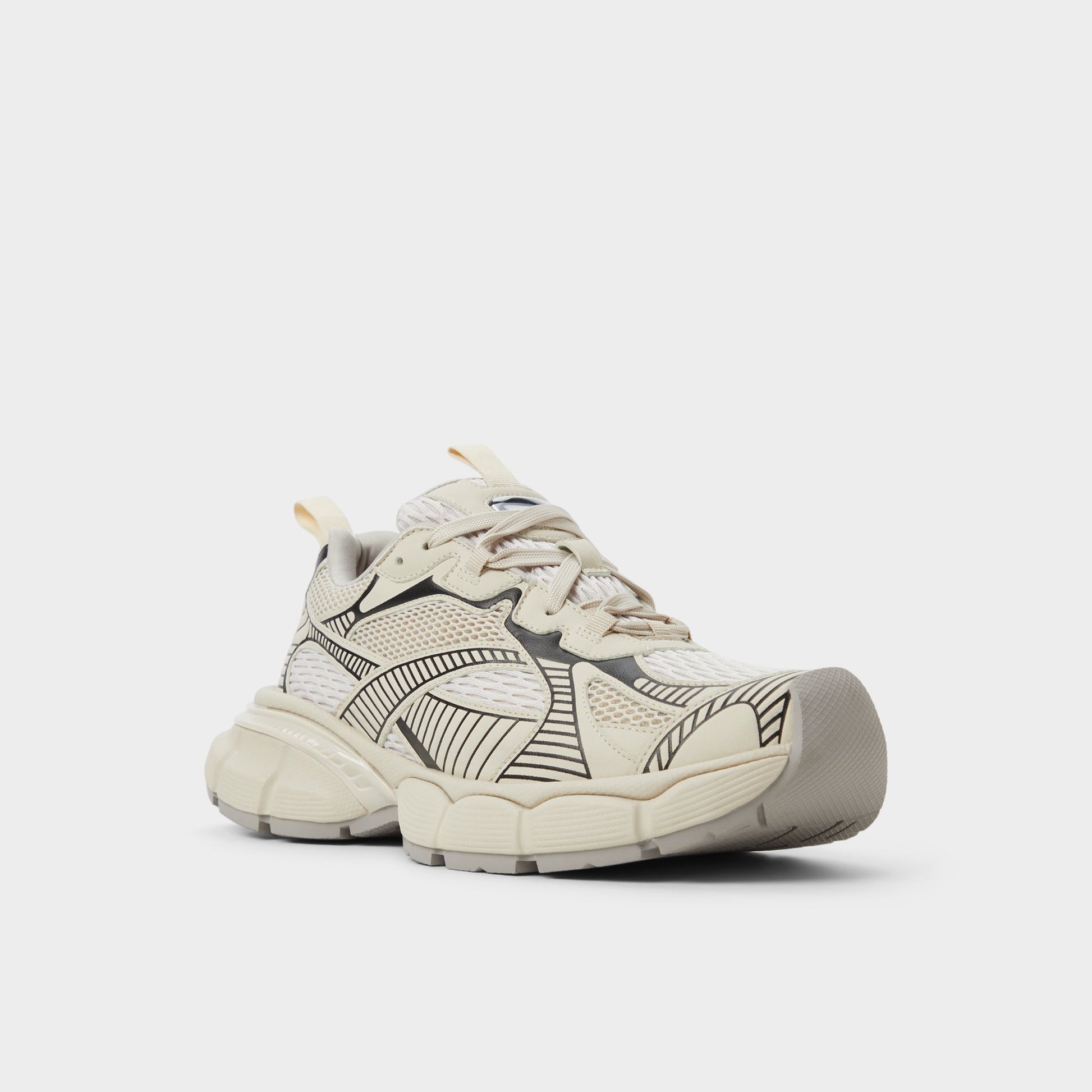 Three-quarter angle of Light Beige Jensen Jogger sneaker's front side