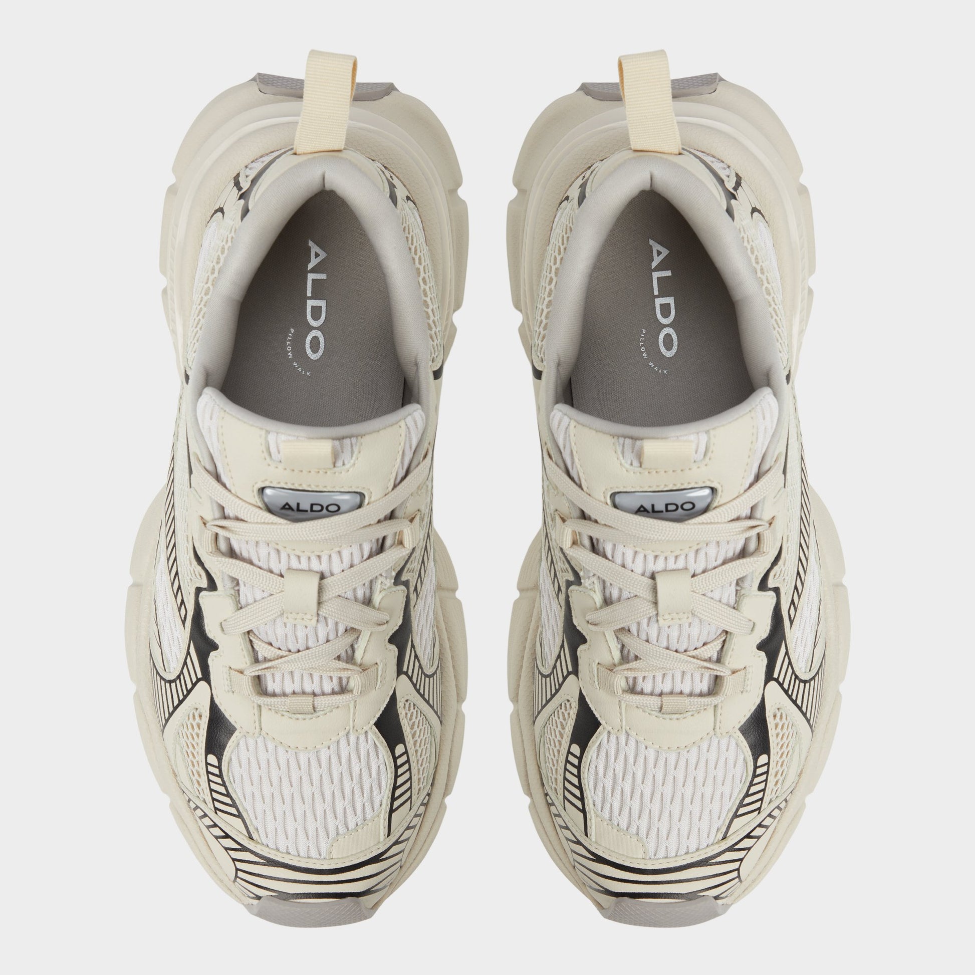 Top-down view of the Light Beige Jensen Jogger sneaker