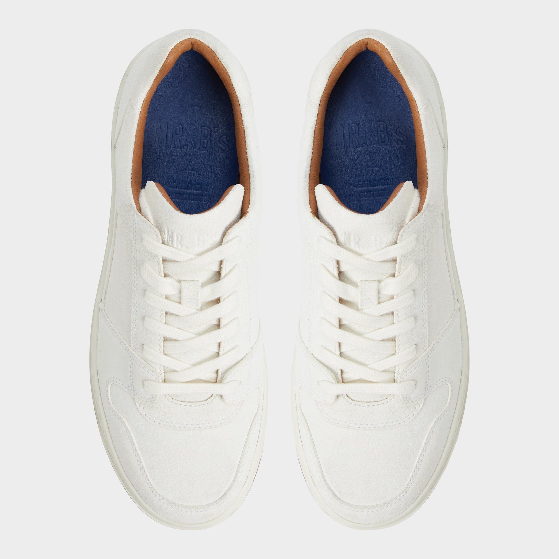 Top-down view of the White Ludlow Low top sneaker