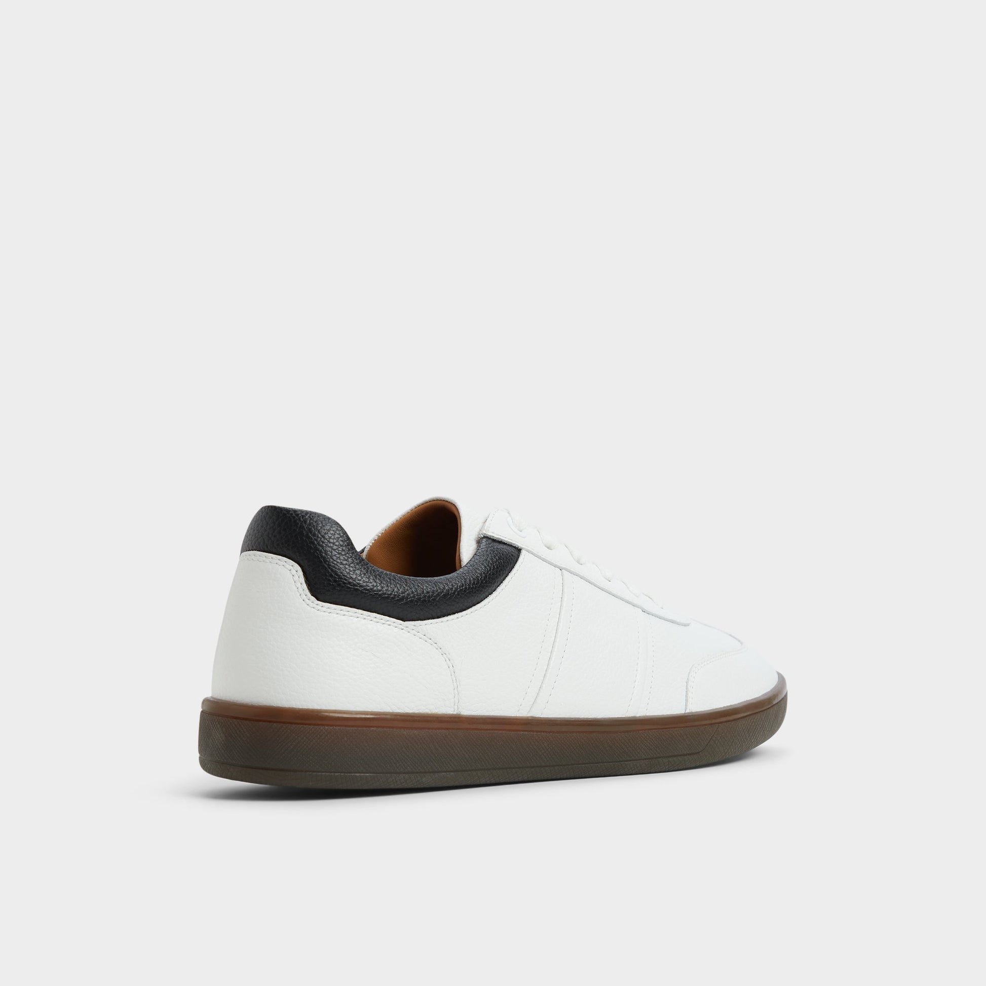 Three-quarter angle of Other White Langston Low top sneaker's back side