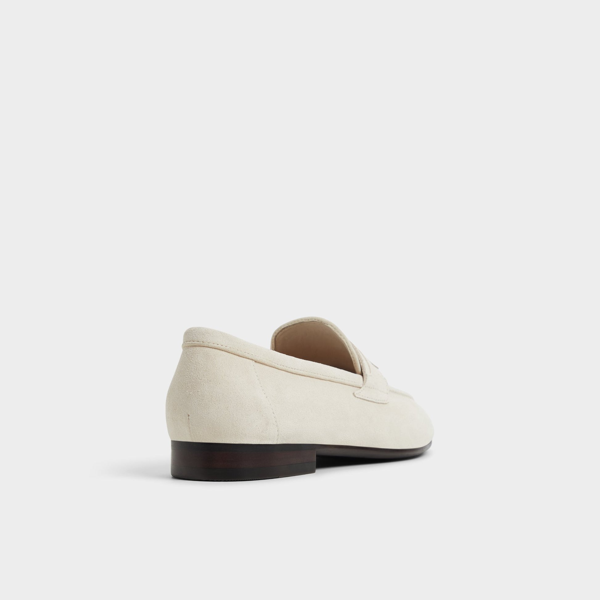 Three-quarter angle of Ivory Grover Loafer's back side