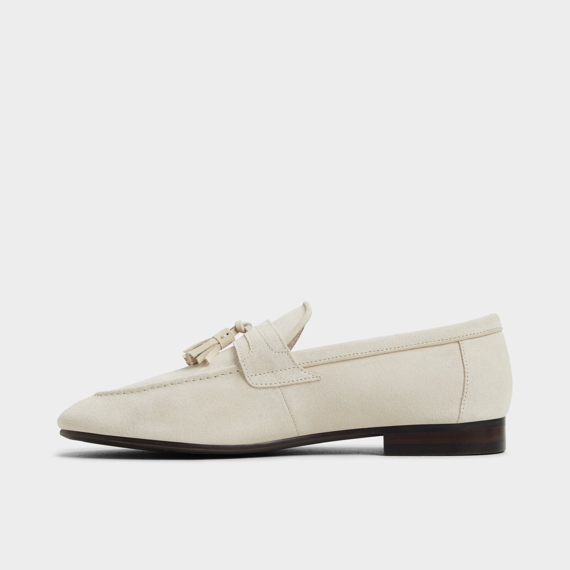 Side view of Ivory Grover Loafer