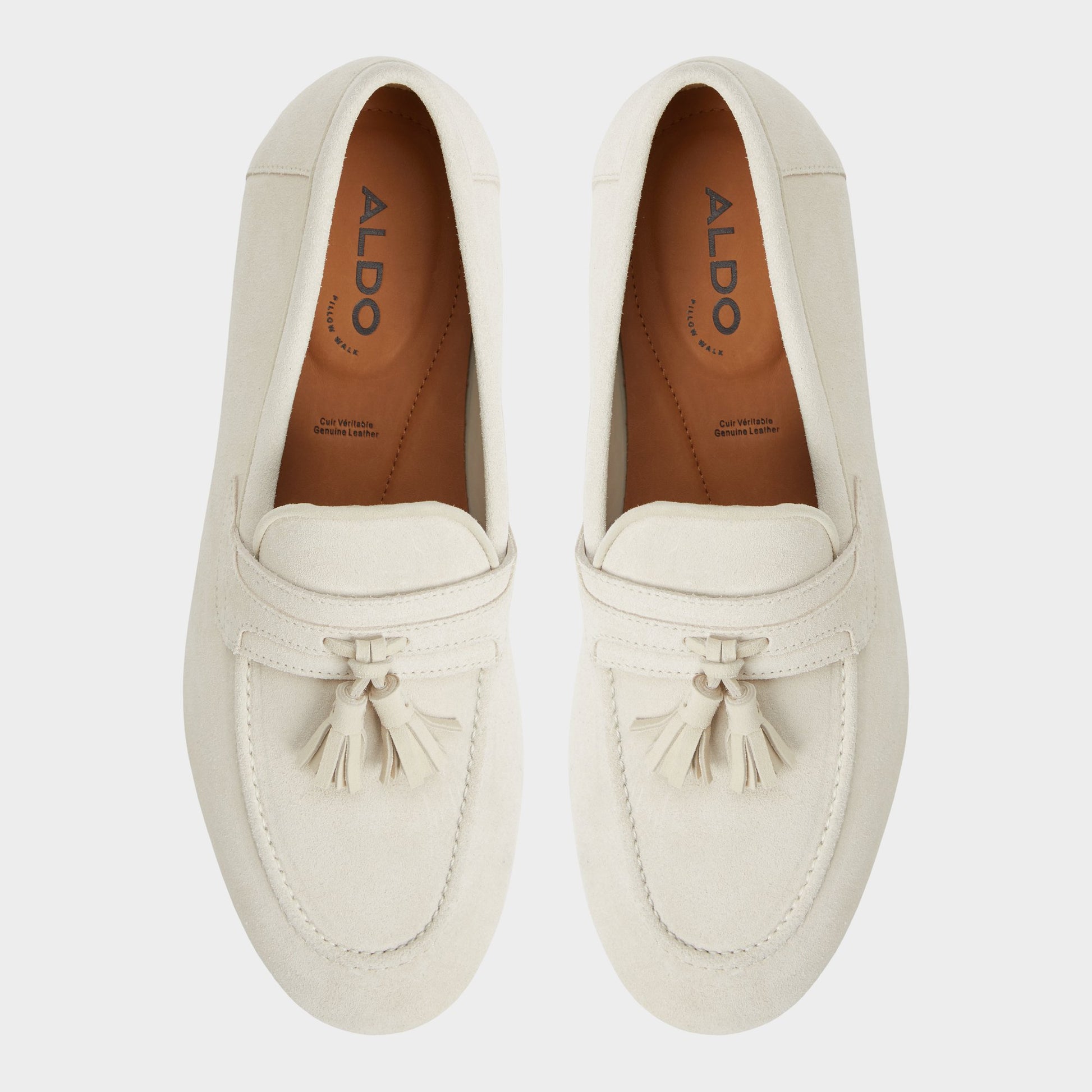 Top-down view of the Ivory Grover Loafer