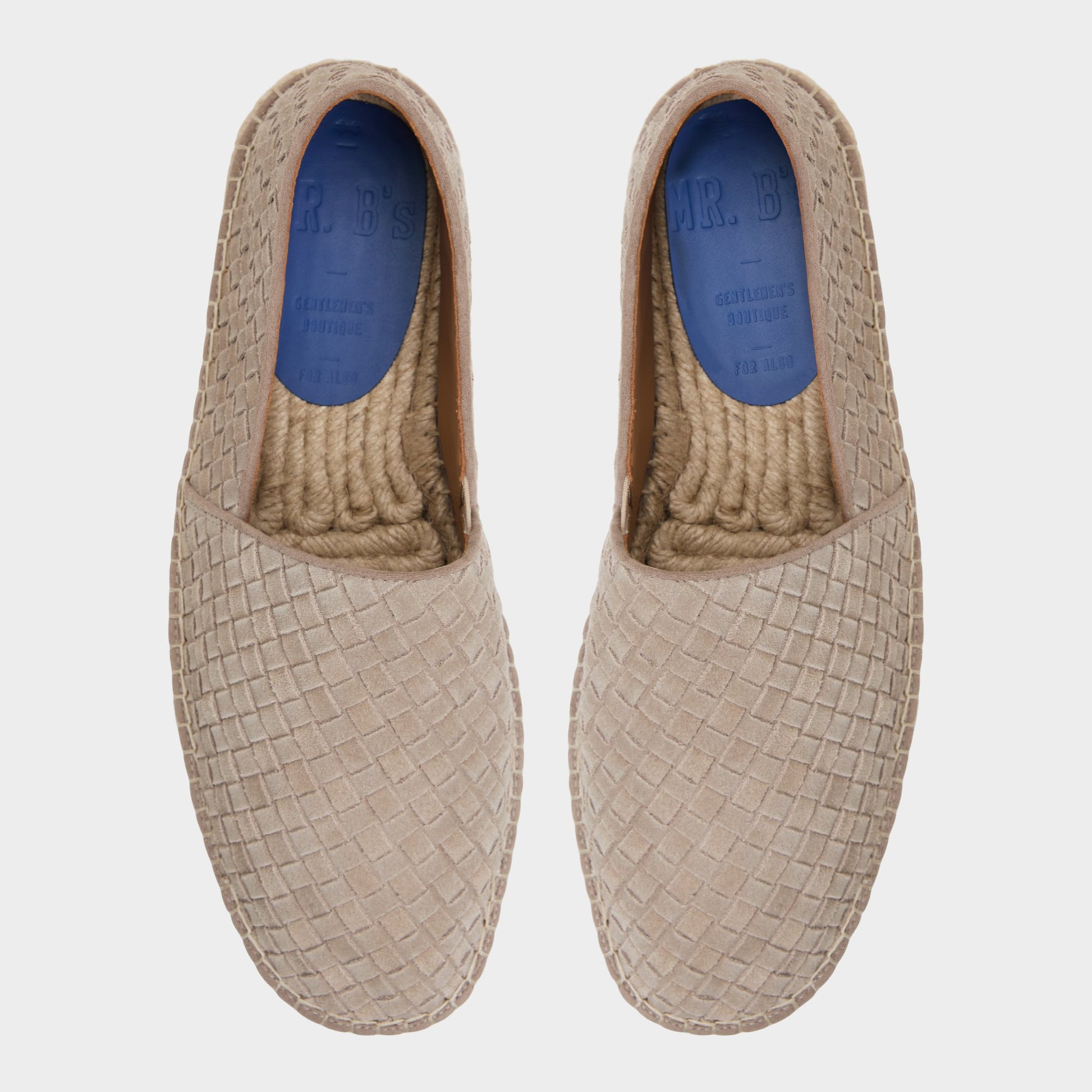 Top-down view of the Light brown Carmo Espadrille