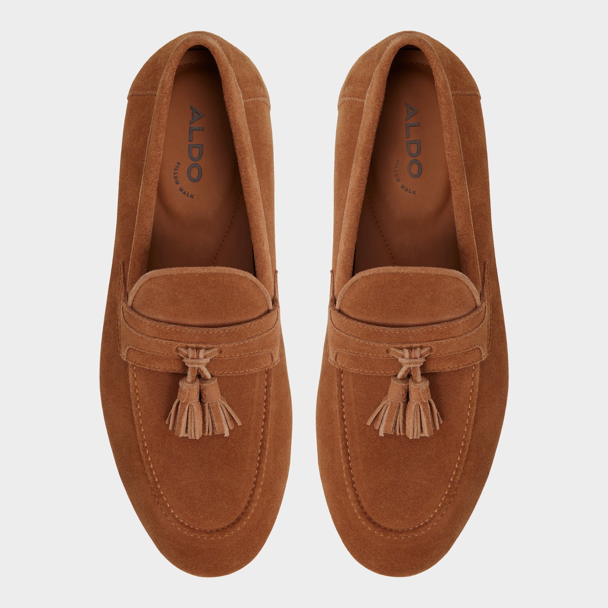 Top-down view of the Light Brown Grover Loafer
