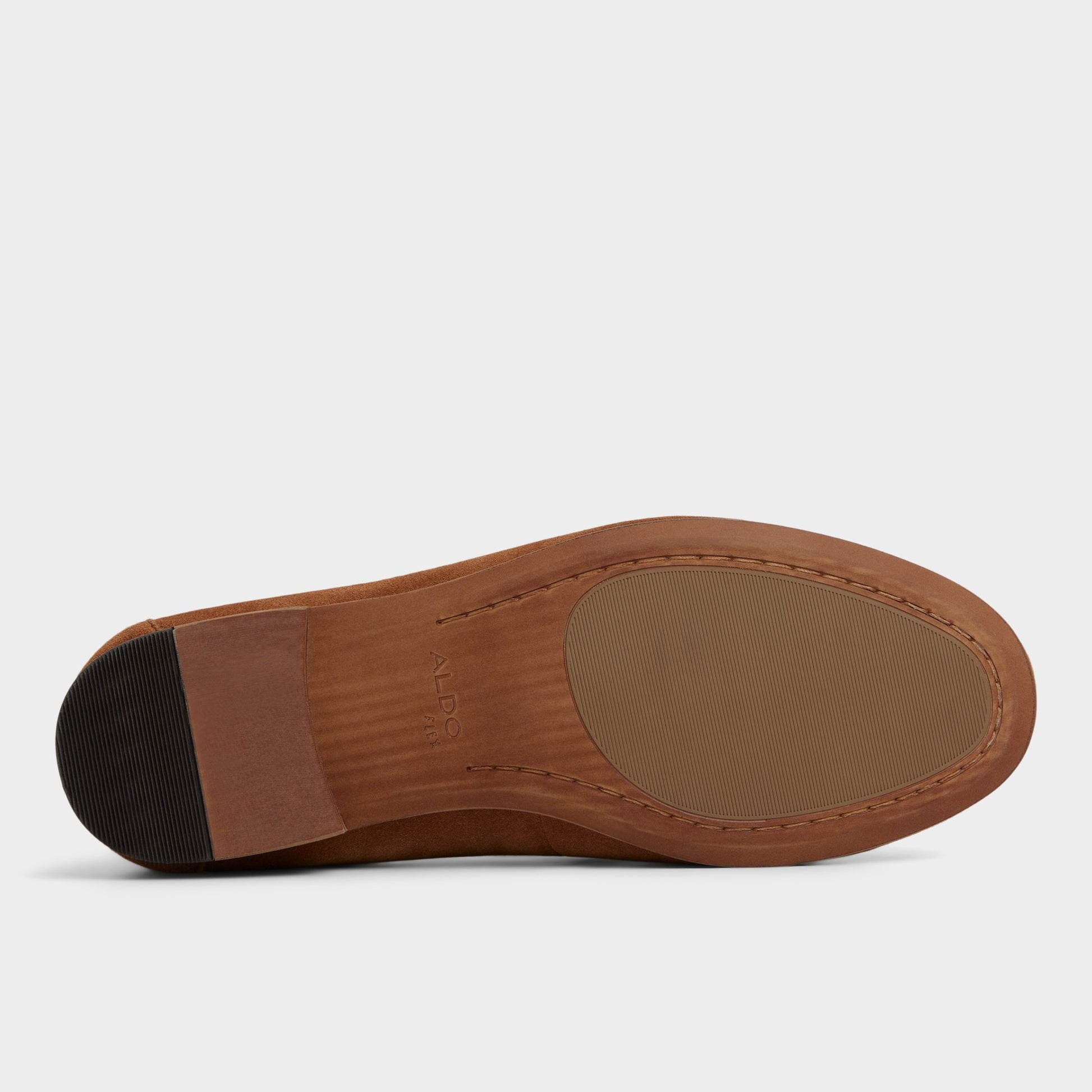 View of Light Brown Grover Loafer's sole