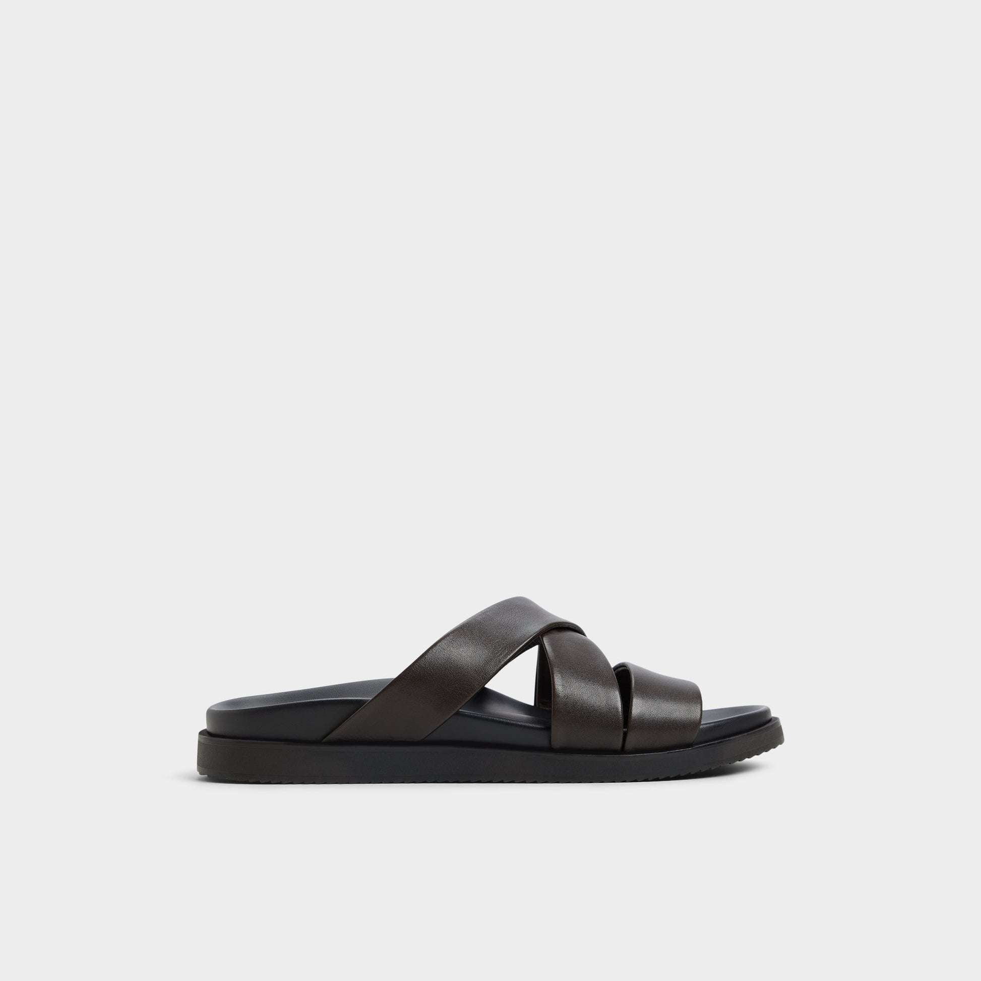 Main View of Dark Brown Kairo Slide sandal for Mens
