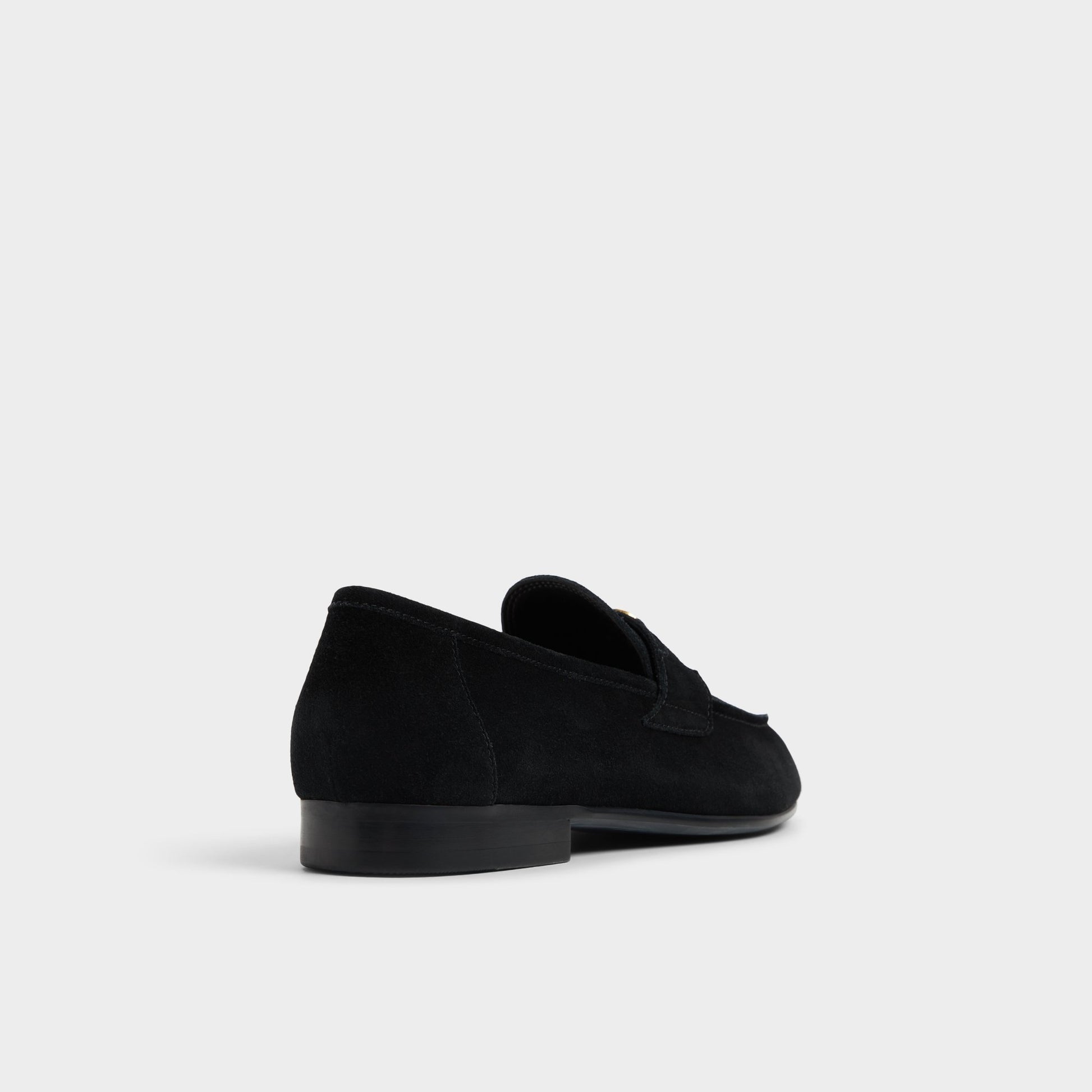 Three-quarter angle of Black Fiero Loafer's back side