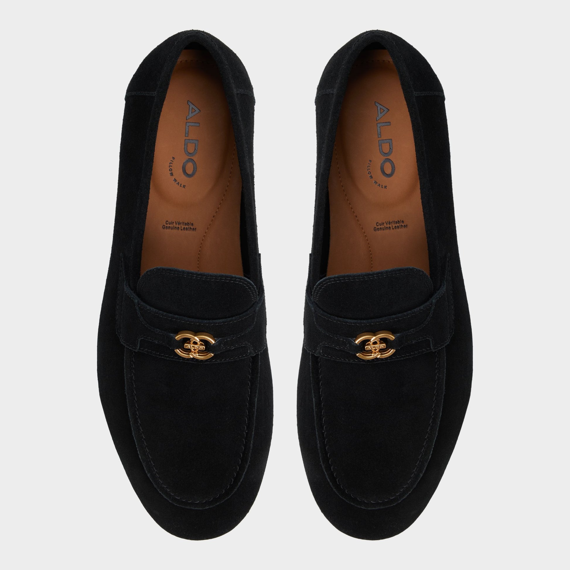 Top-down view of the Black Fiero Loafer