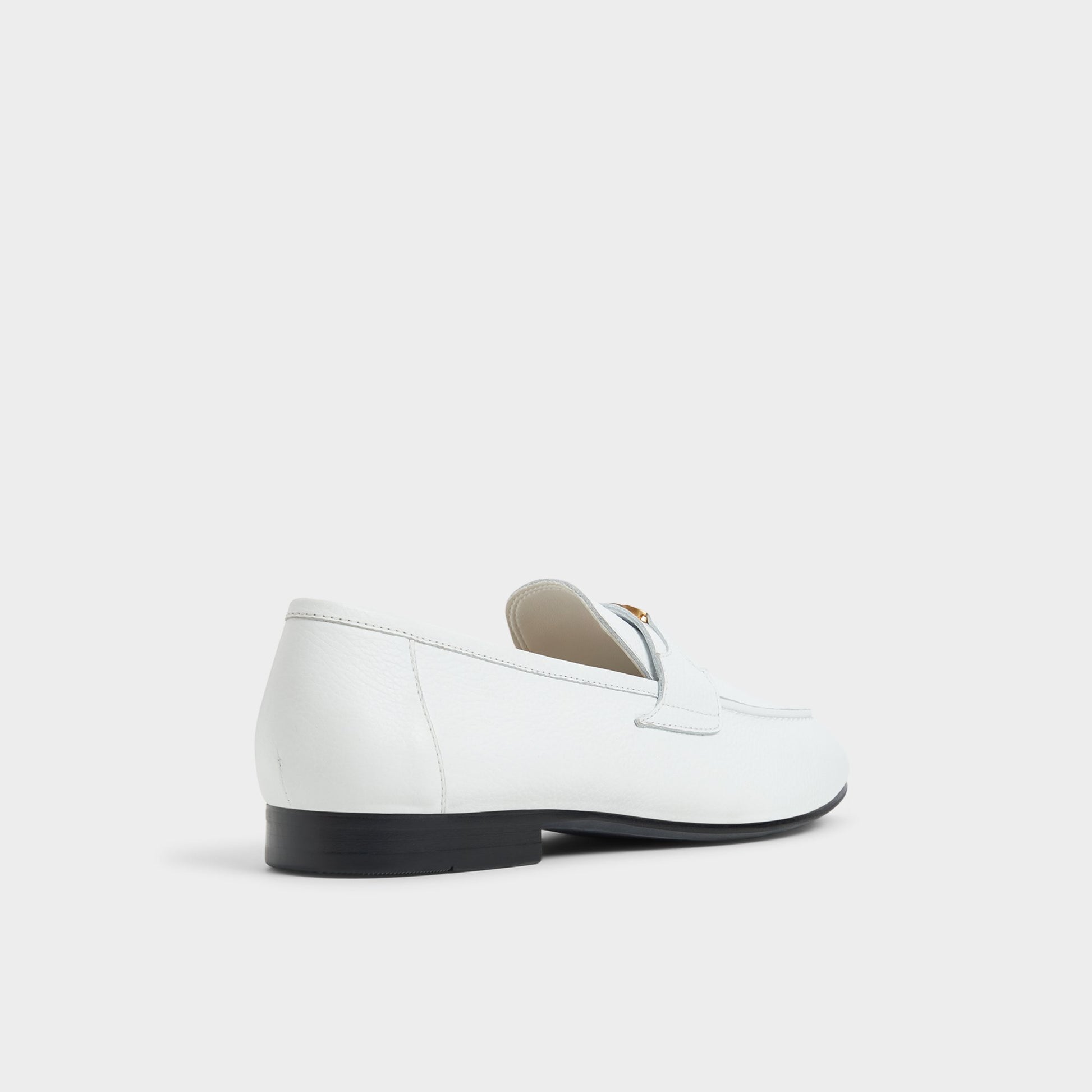 Three-quarter angle of White Fiero Loafer's back side