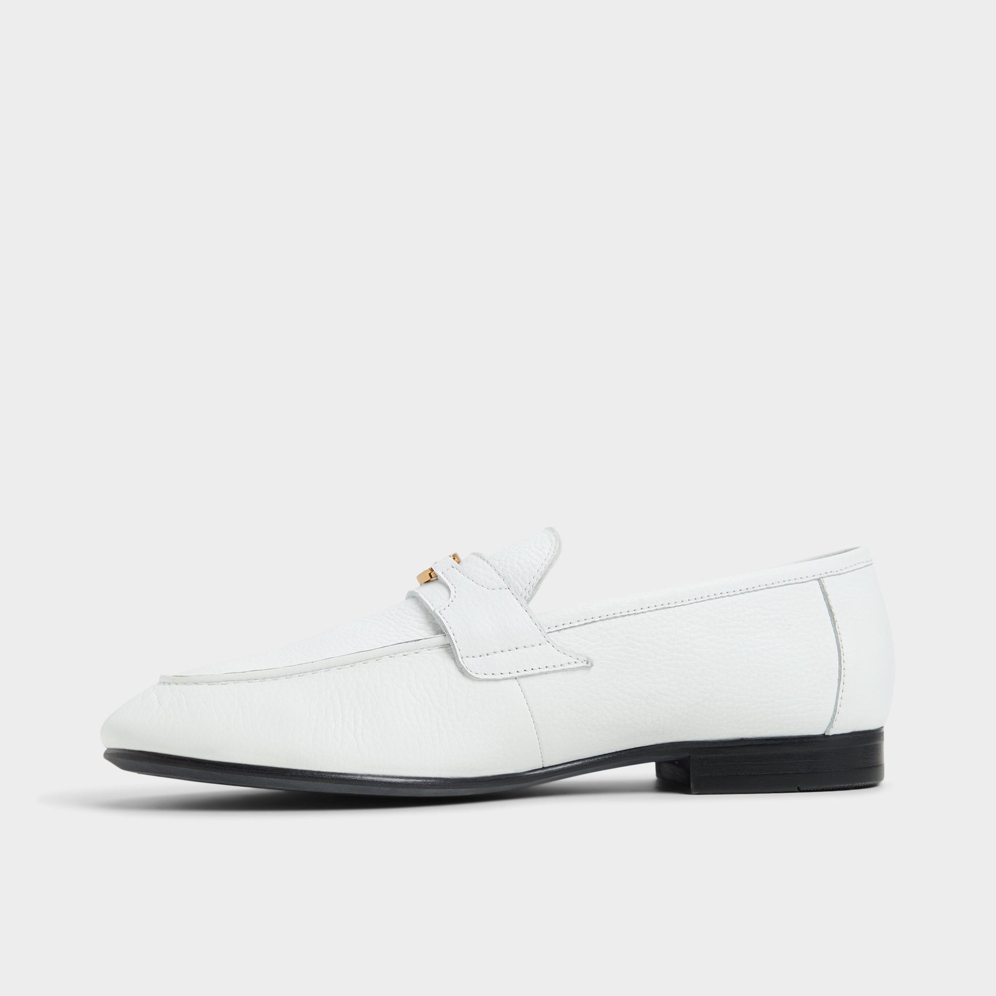 Side view of White Fiero Loafer