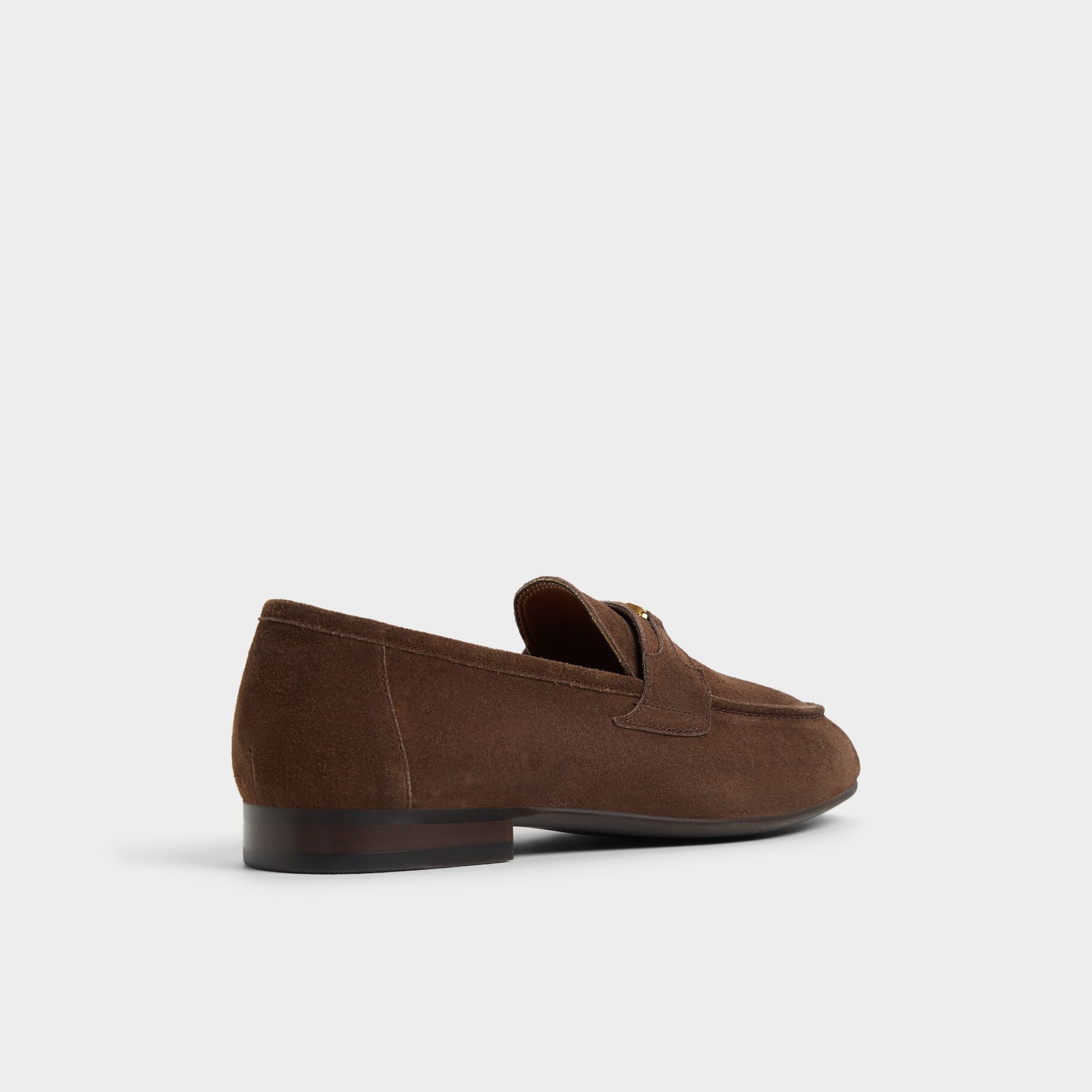 Three-quarter angle of Medium Brown Fiero Loafer's back side