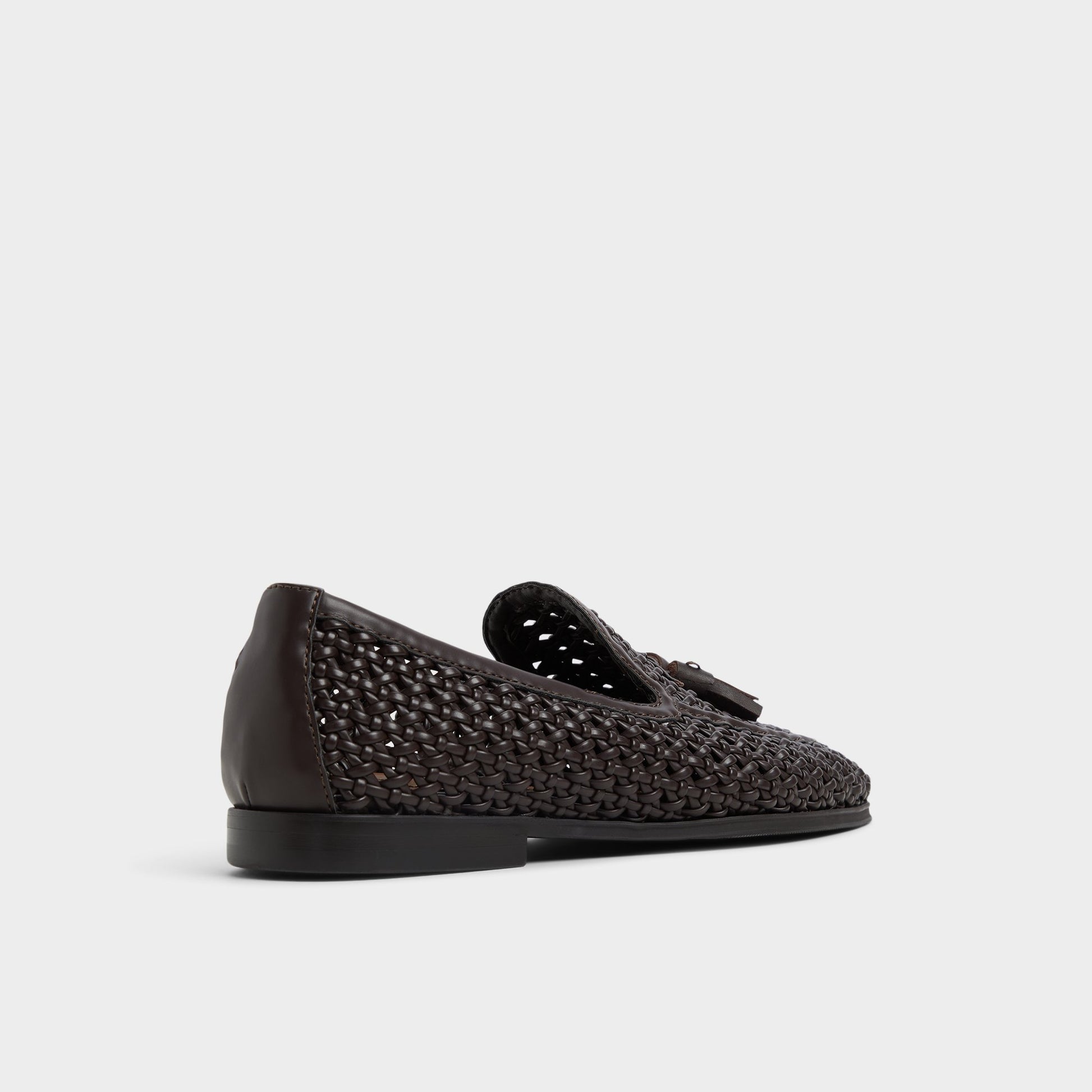 Three-quarter angle of Dark Brown Elba Loafer's back side