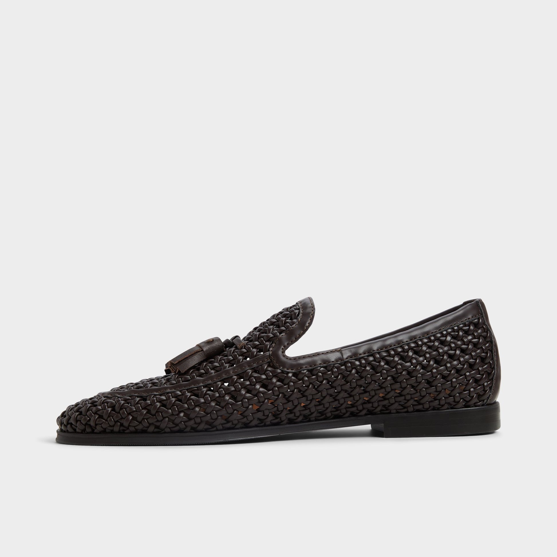 Side view of Dark Brown Elba Loafer