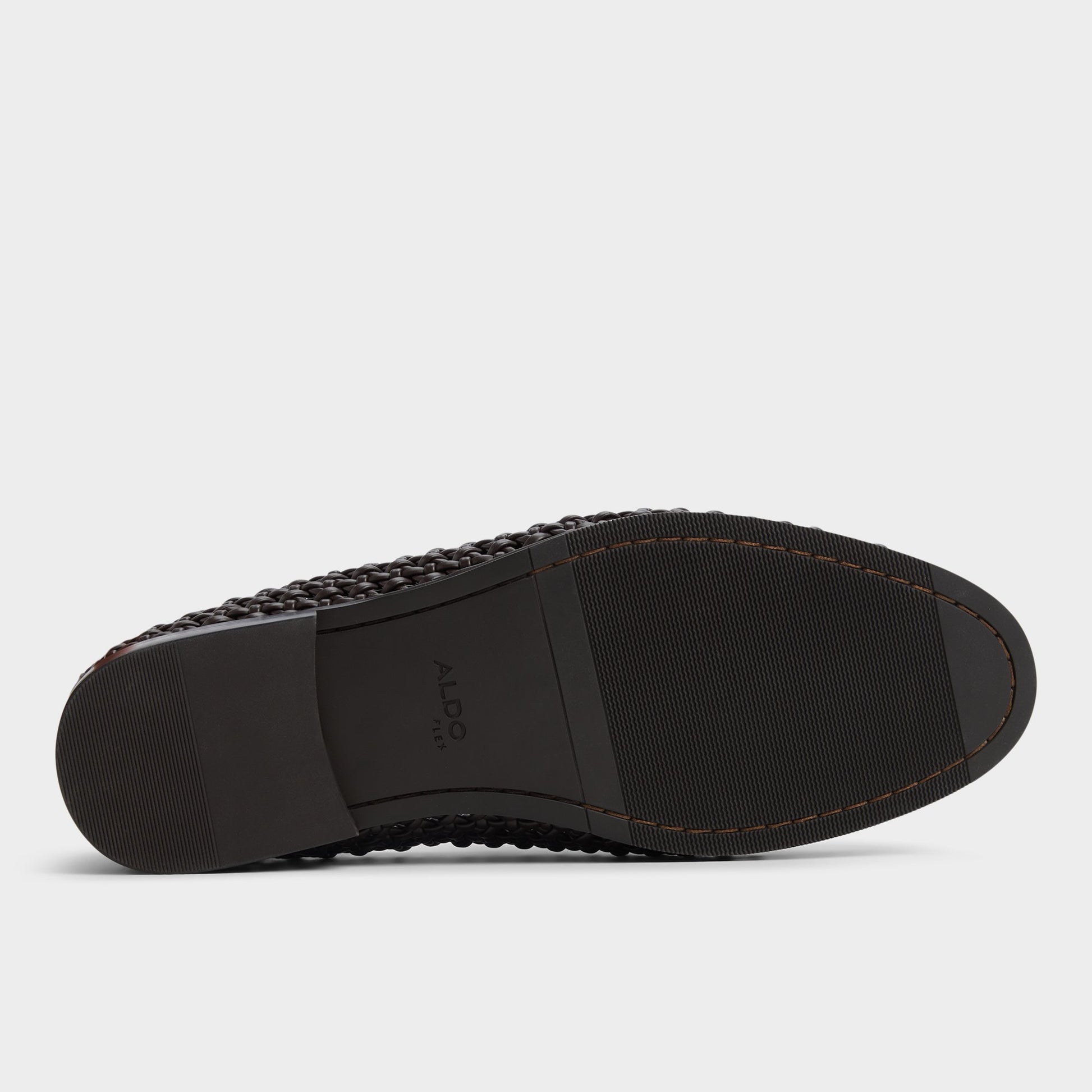 View of Dark Brown Elba Loafer's sole