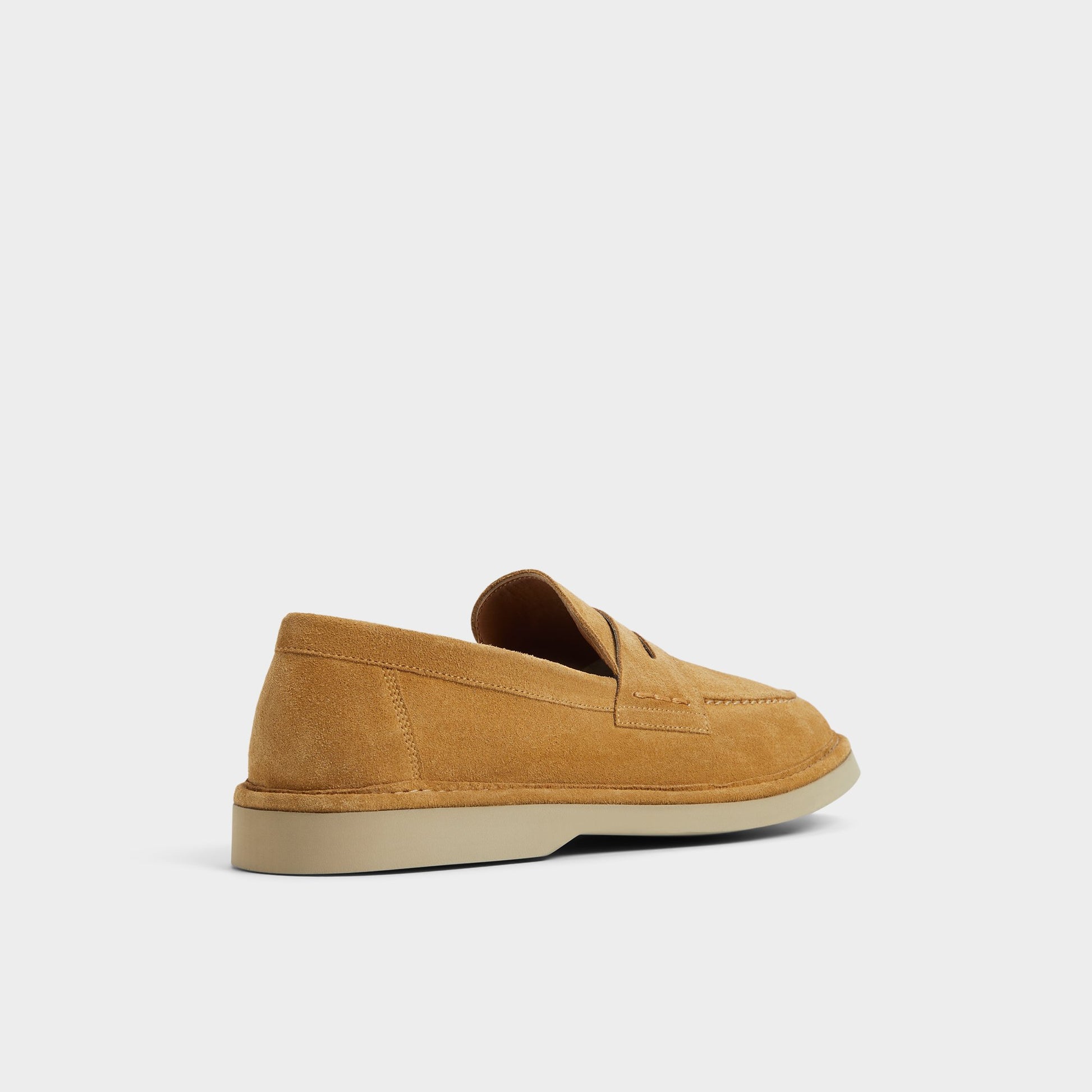 Three-quarter angle of Light Brown Iver Loafer's back side