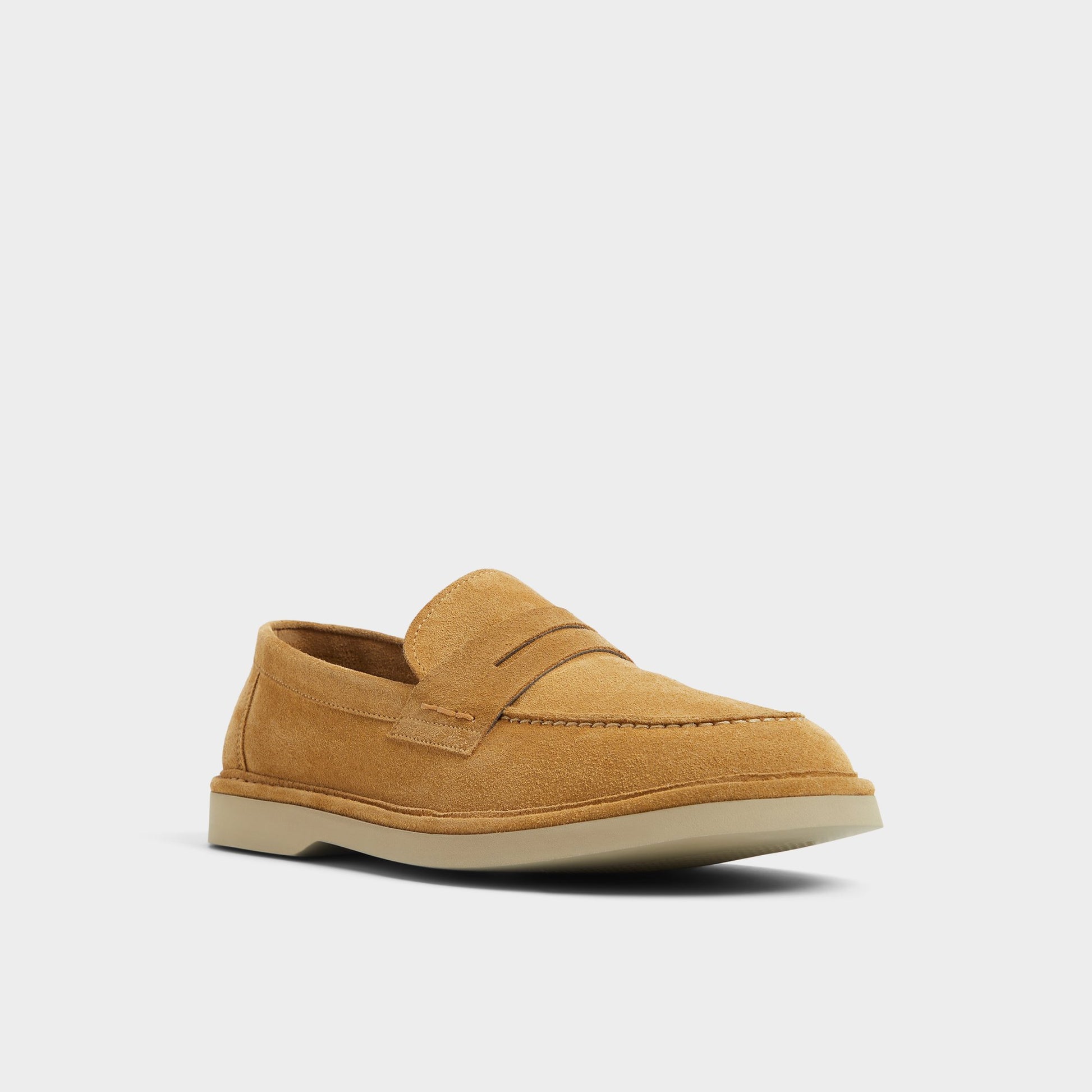 Three-quarter angle of Light Brown Iver Loafer's front side