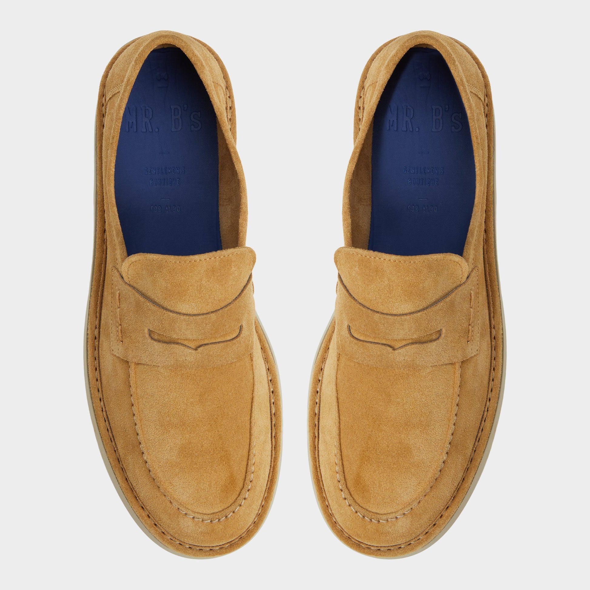 Top-down view of the Light Brown Iver Loafer