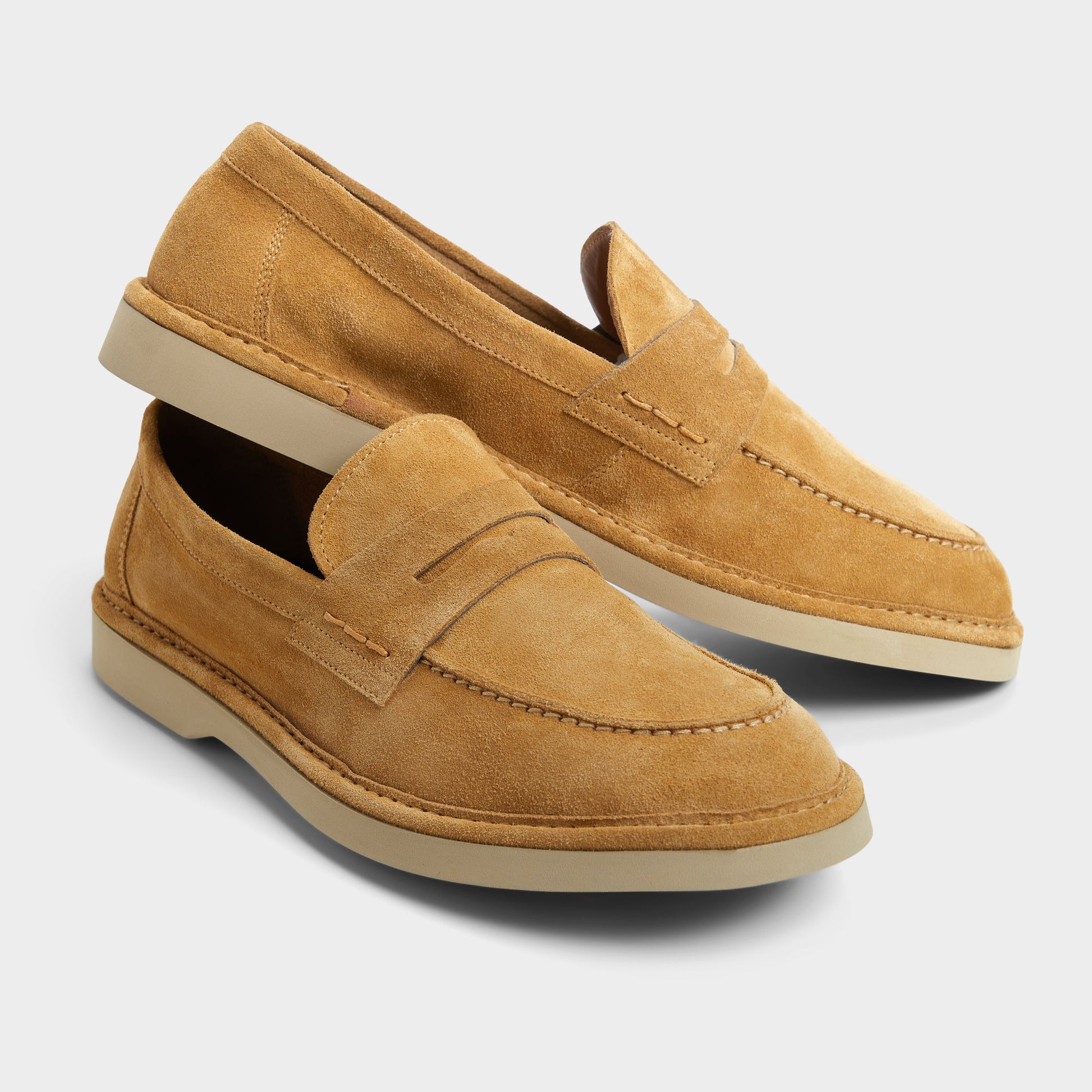 Highlighted view of a pair of Light Brown Iver Loafers