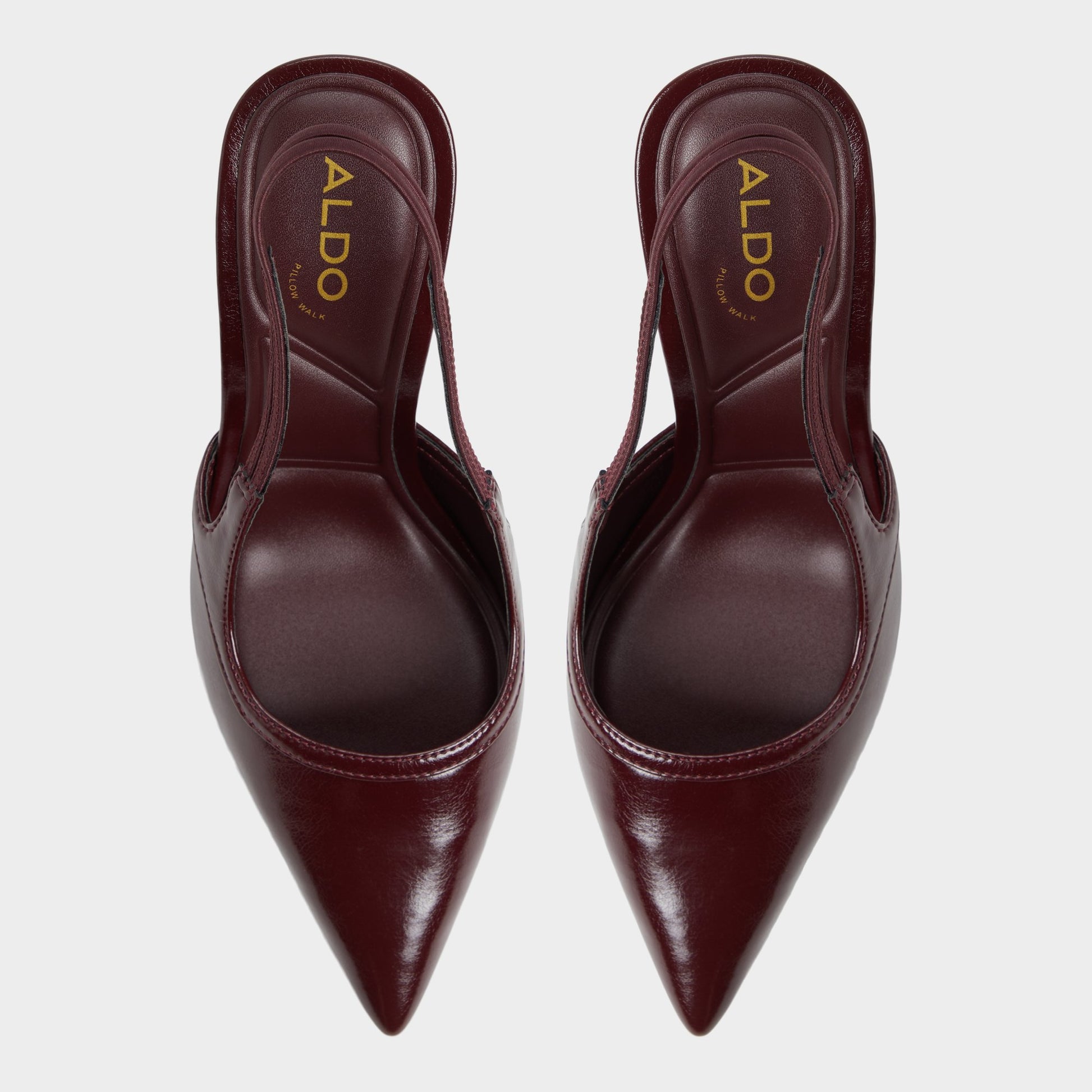 Top-down view of the Bordo Evania Slingback heel