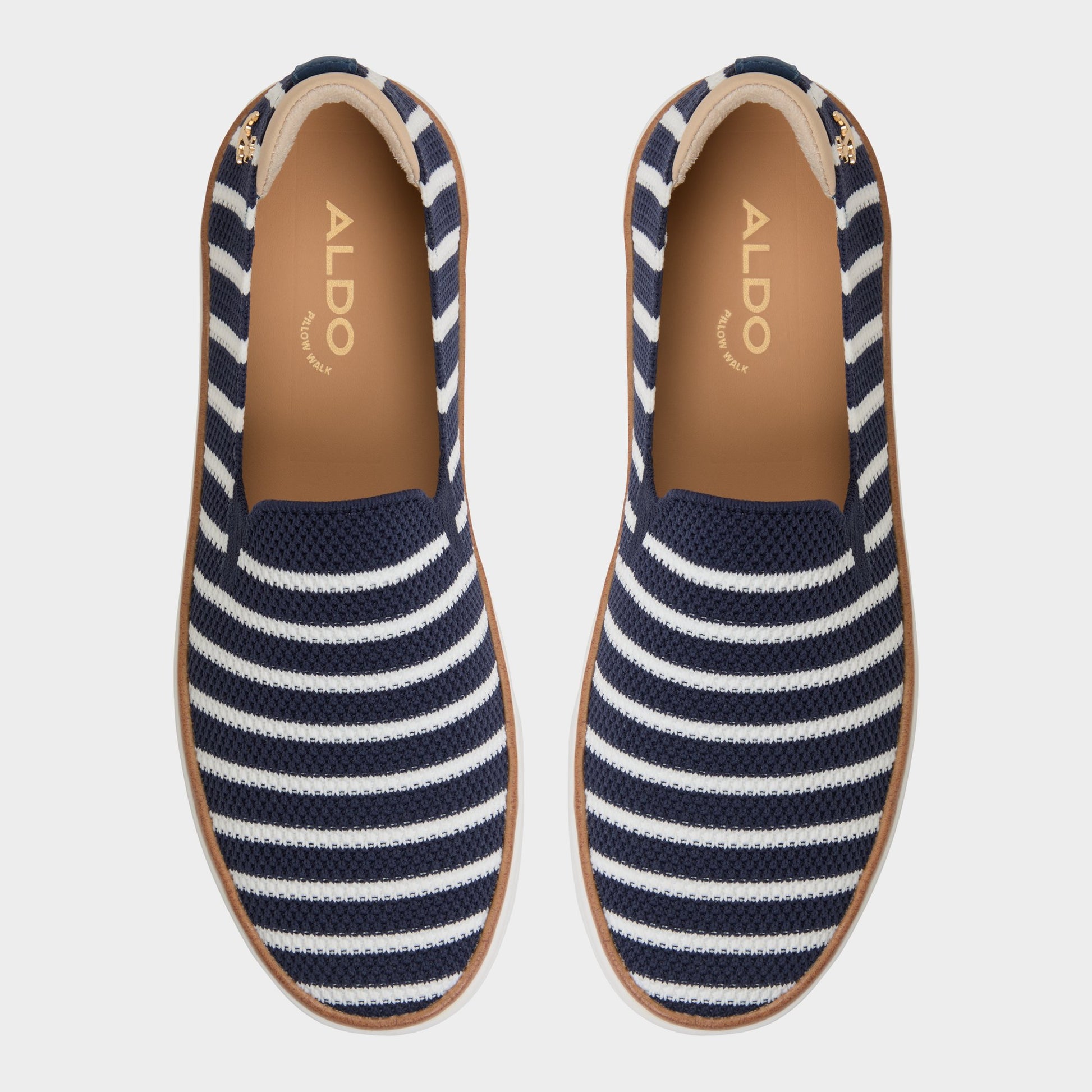 Top-down view of the Navy Allivian Slip-on sneaker