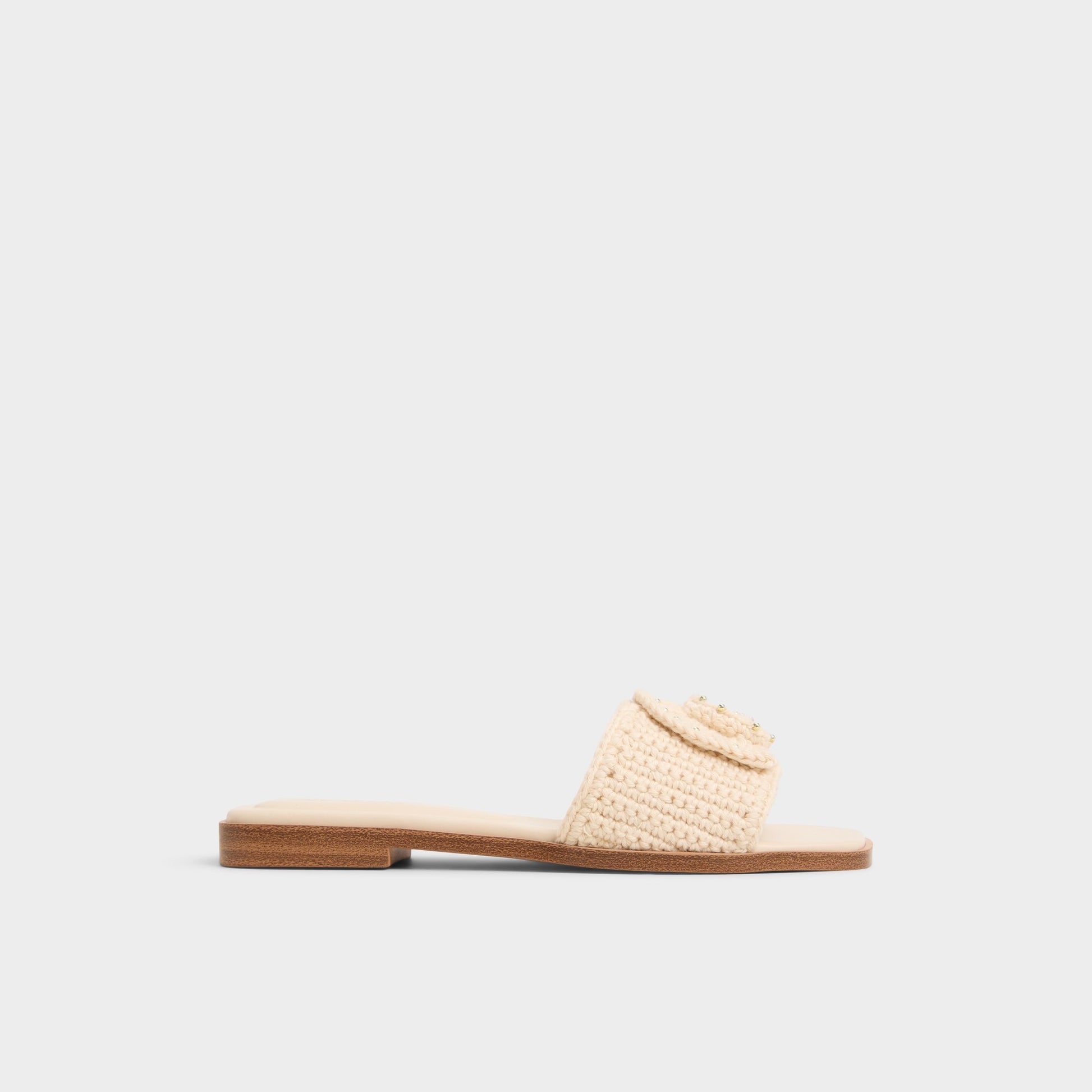 Main View of Light Beige Sabbia Slide sandal for Womens