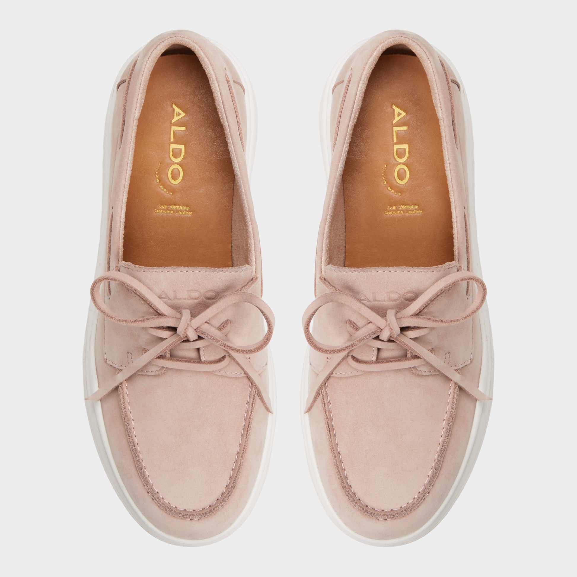 Top-down view of the Other Pink Wildbreeze Boat shoe