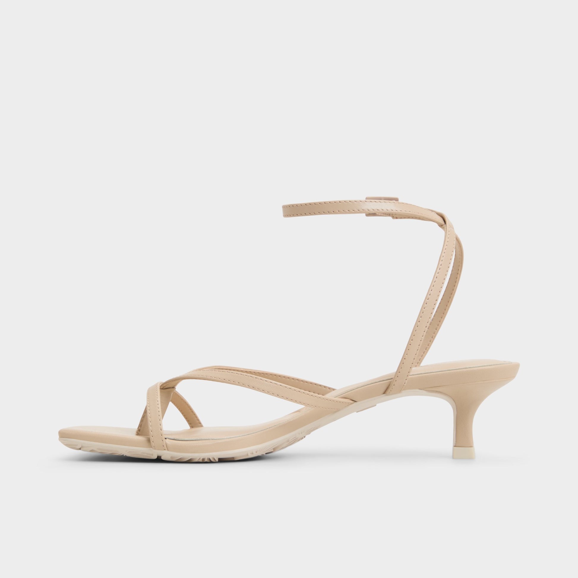 Vue latérale de Beige Moyen Soffie Sandale à talon haut