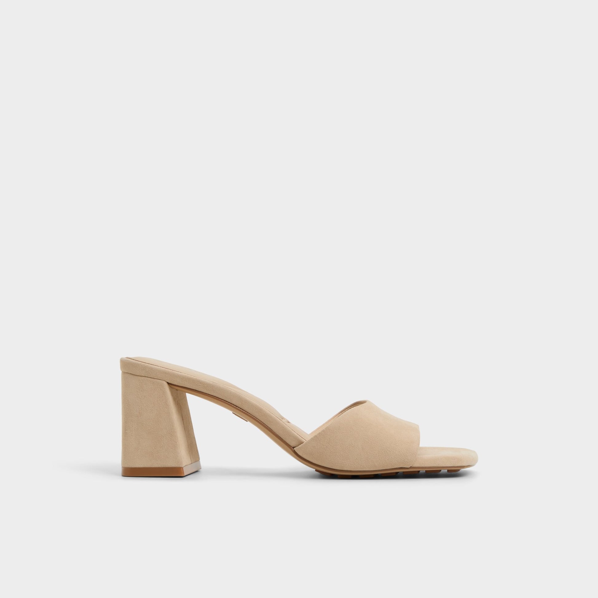 Main View of Beige Tisha Heeled mule for Womens
