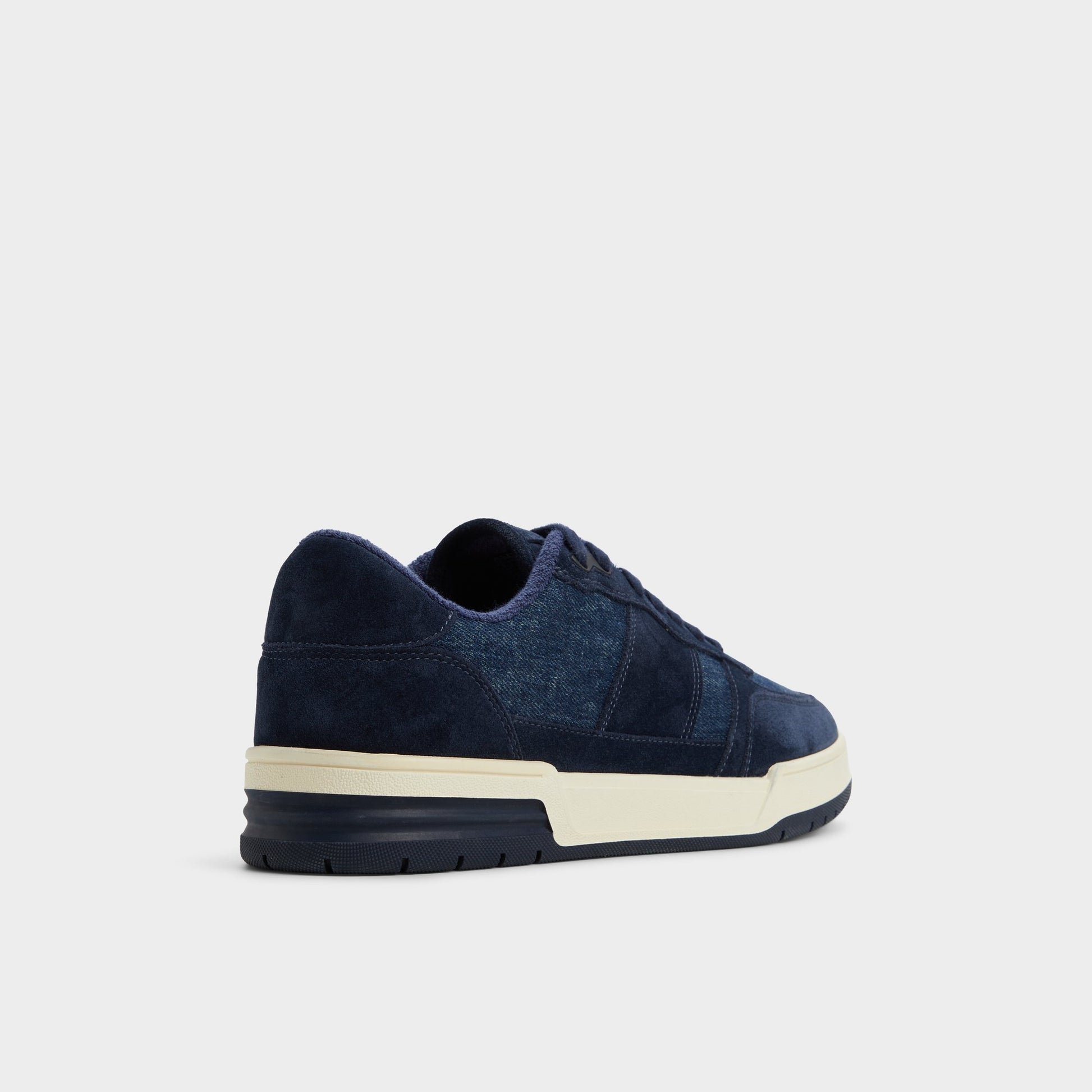 Three-quarter angle of Denim Topper Low top sneaker's back side