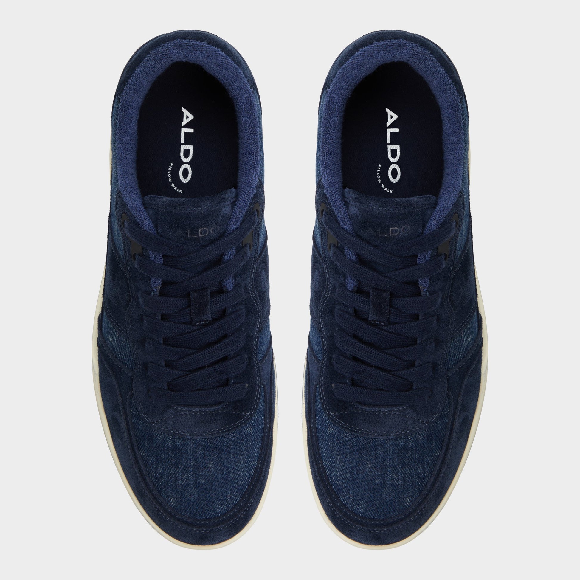 Top-down view of the Denim Topper Low top sneaker