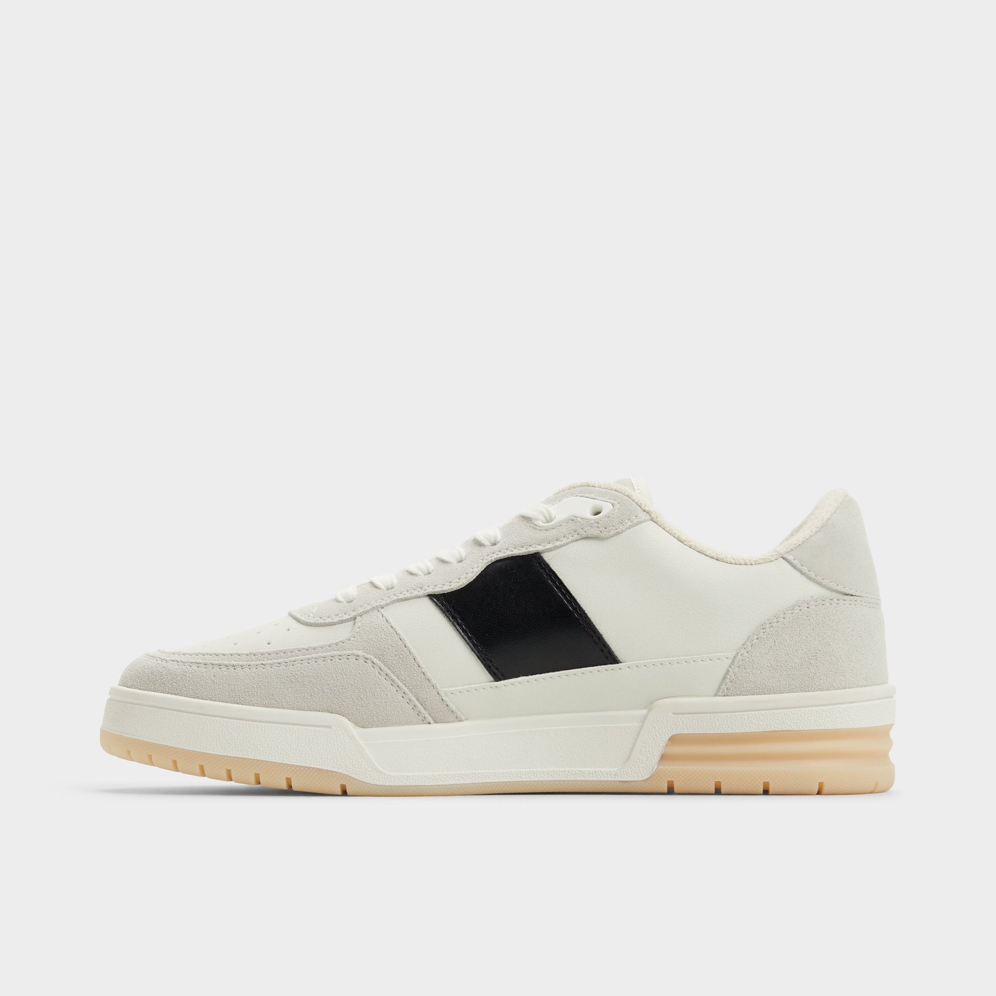 Side view of Ivory Topper Low top sneaker