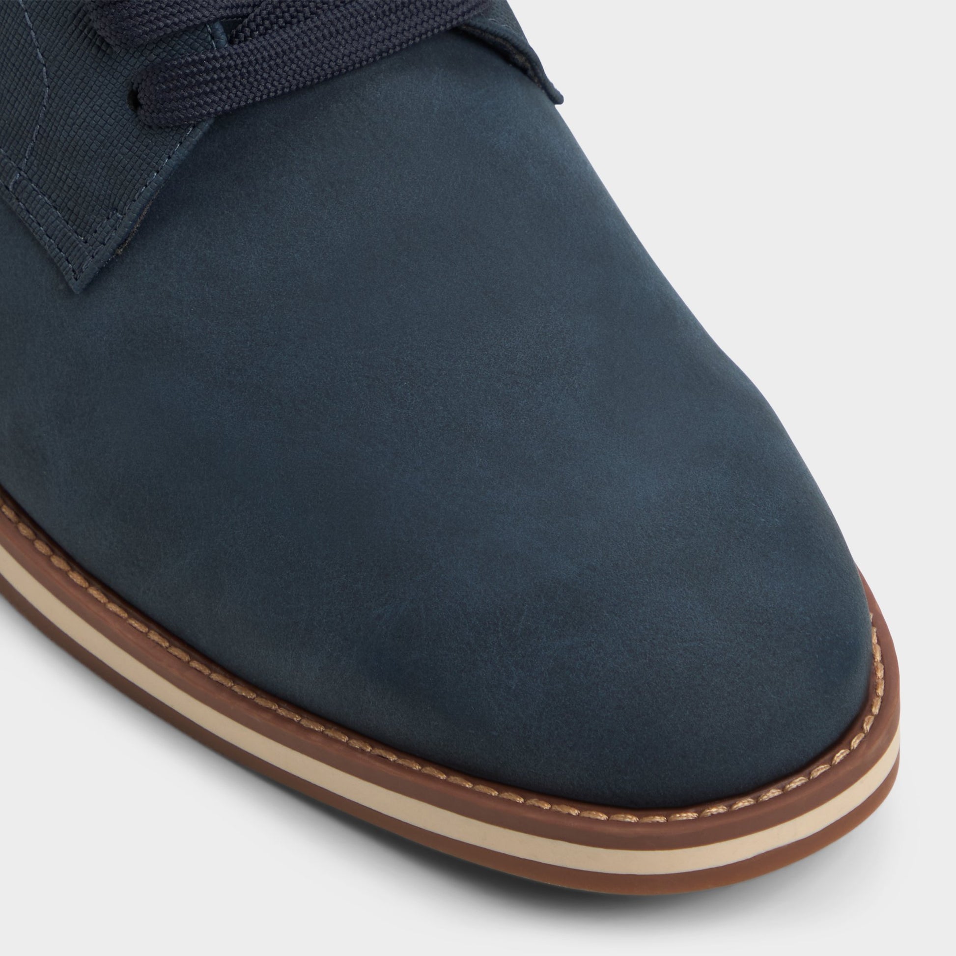 Close-up of the Navy Ccorby Oxford shoe