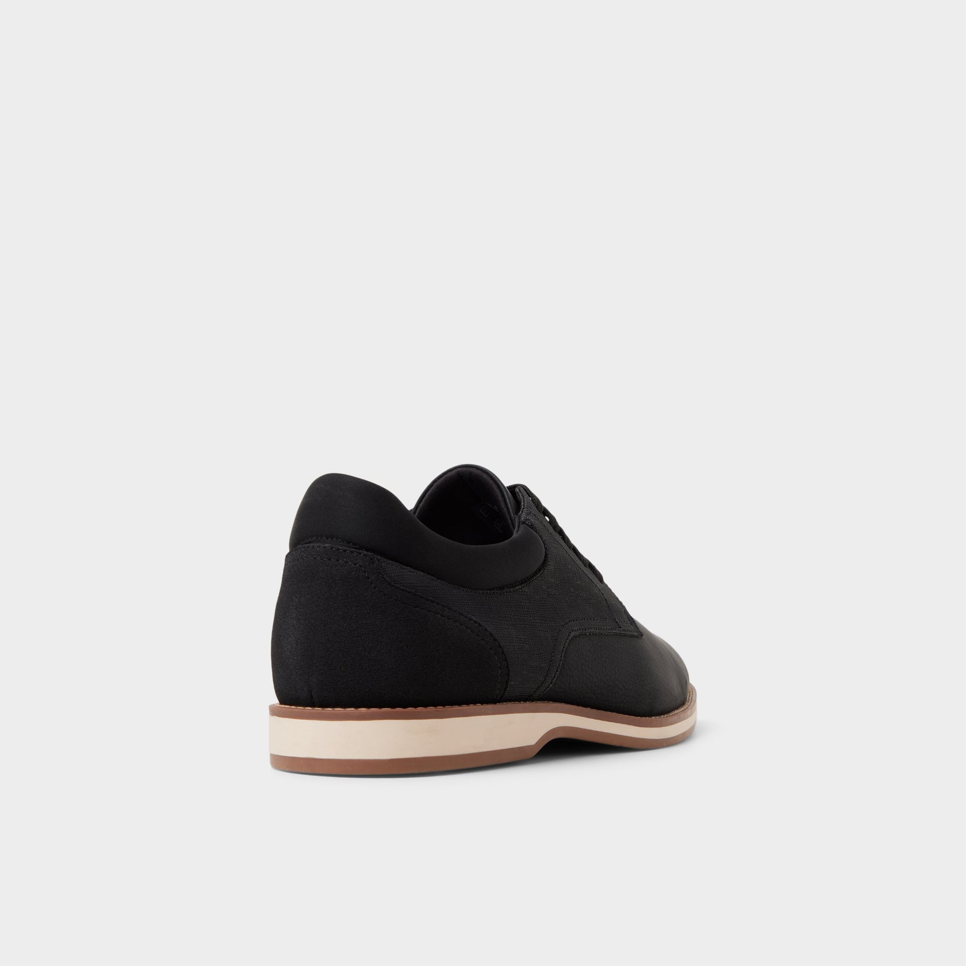 Three-quarter angle of Black Ccorby Oxford shoe's back side