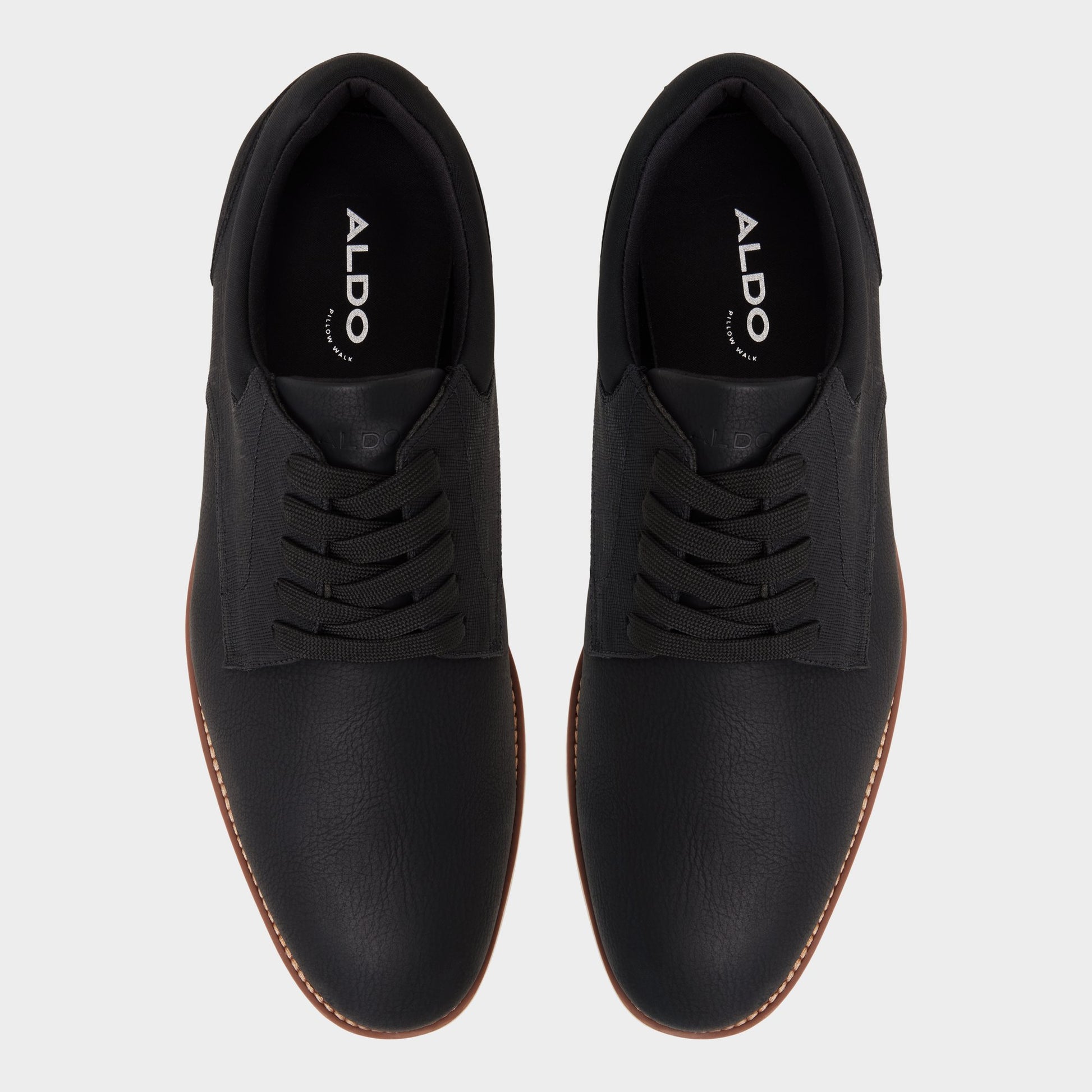 Top-down view of the Black Ccorby Oxford shoe